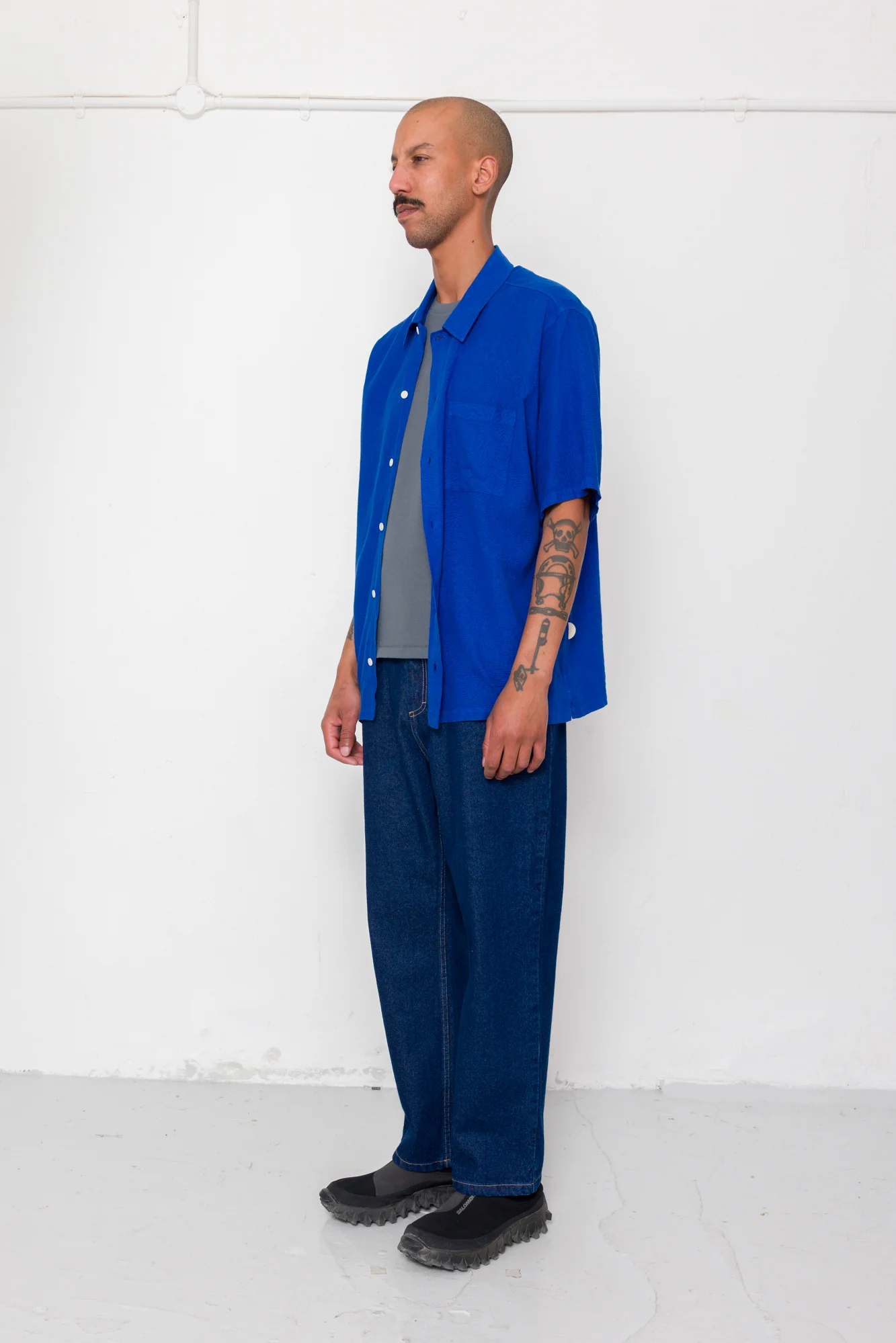 Gabe Shirt - Bright Blue - Image 3