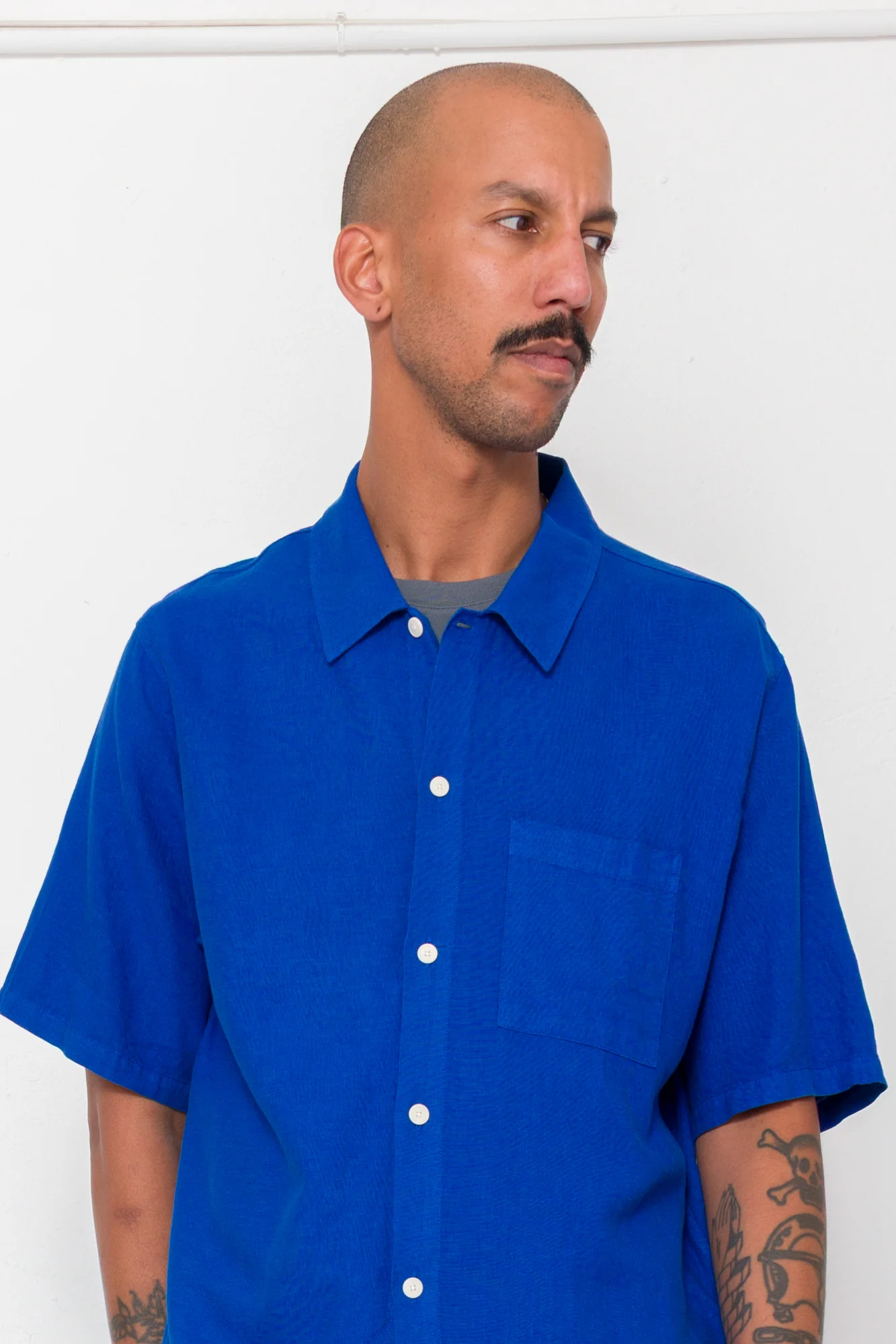 Gabe Shirt - Bright Blue - Image 6