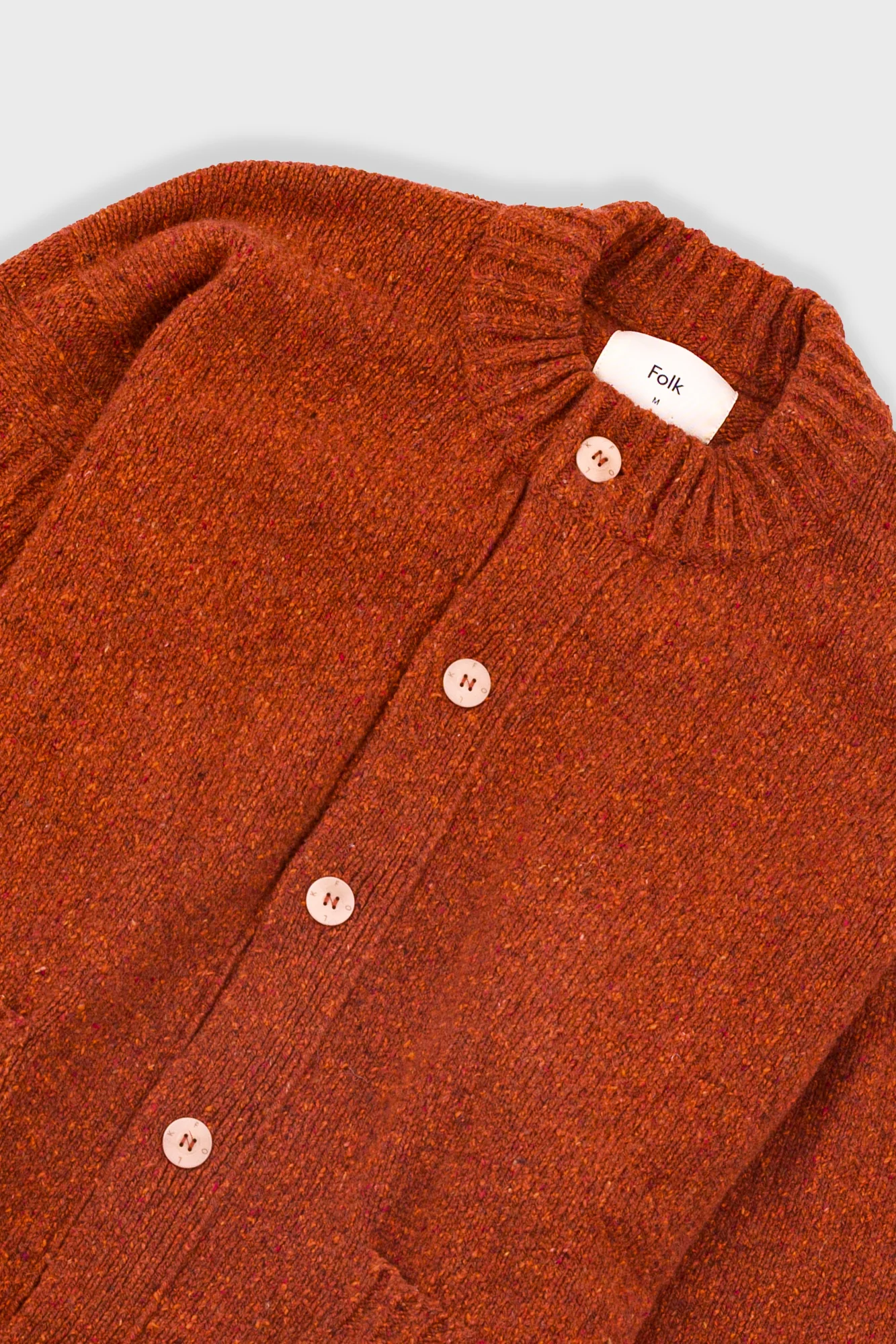 Knitted Jacket - Burnt Ochre - Image 5