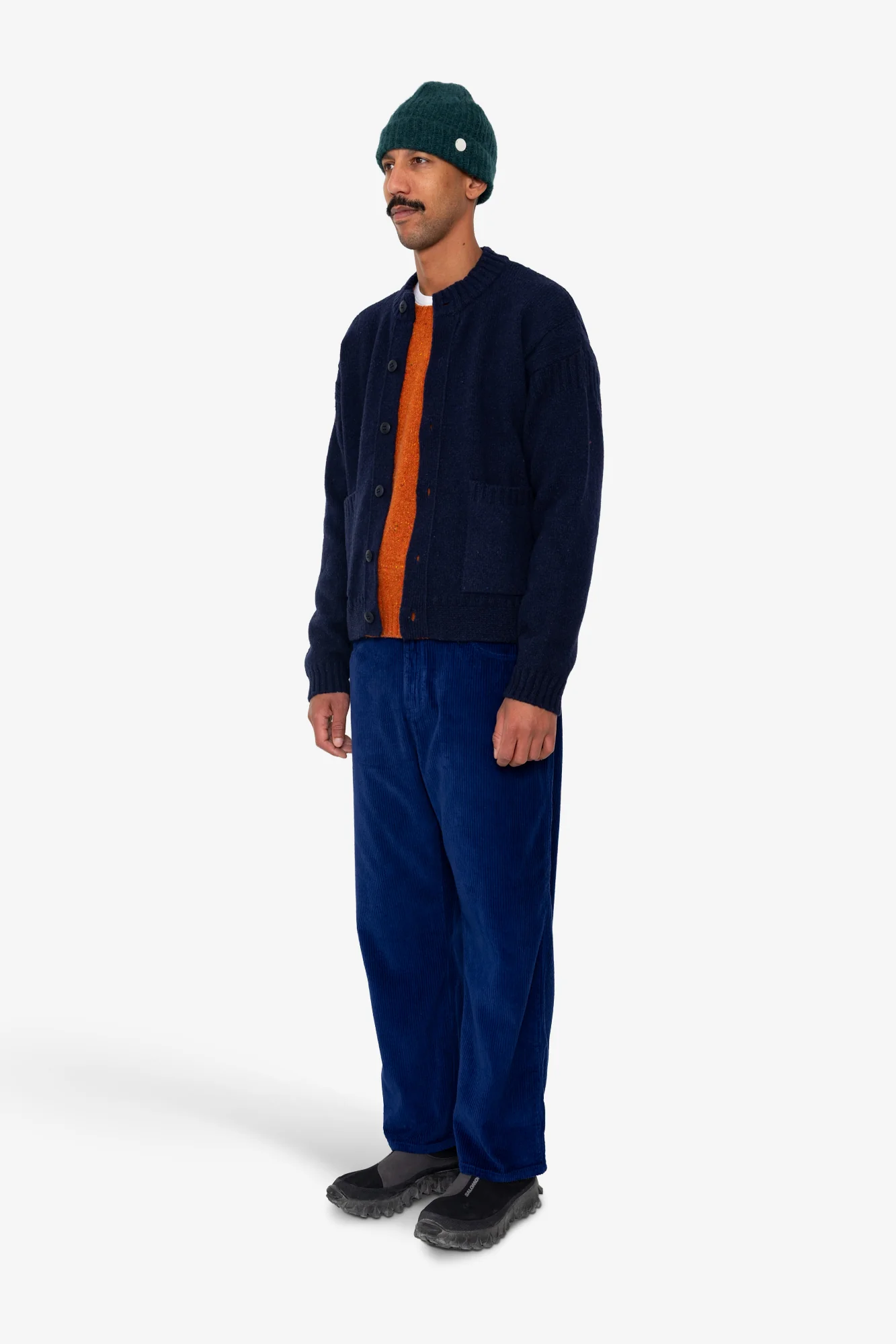 Knitted Jacket - Navy - Image 3