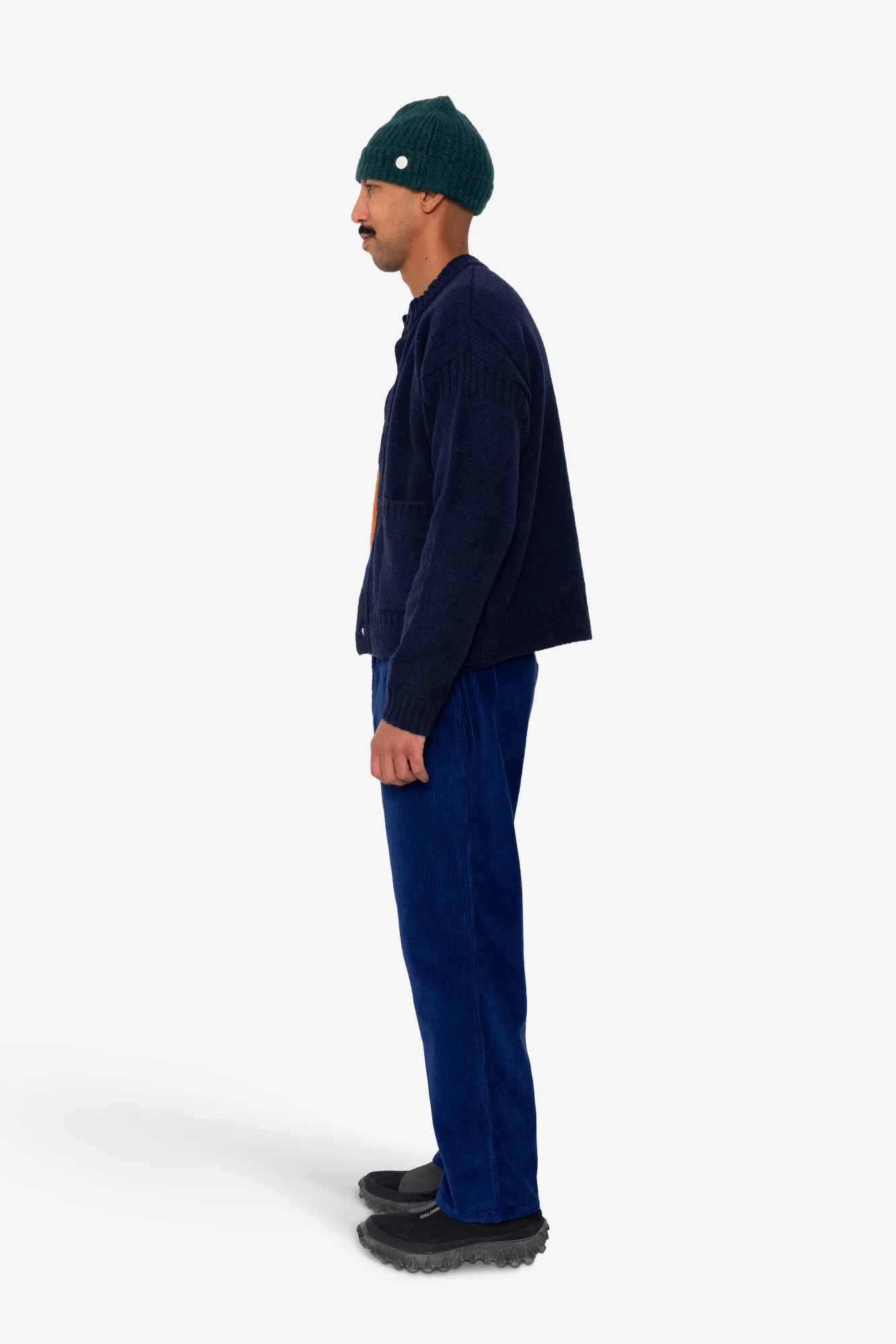 Knitted Jacket - Navy - Image 4