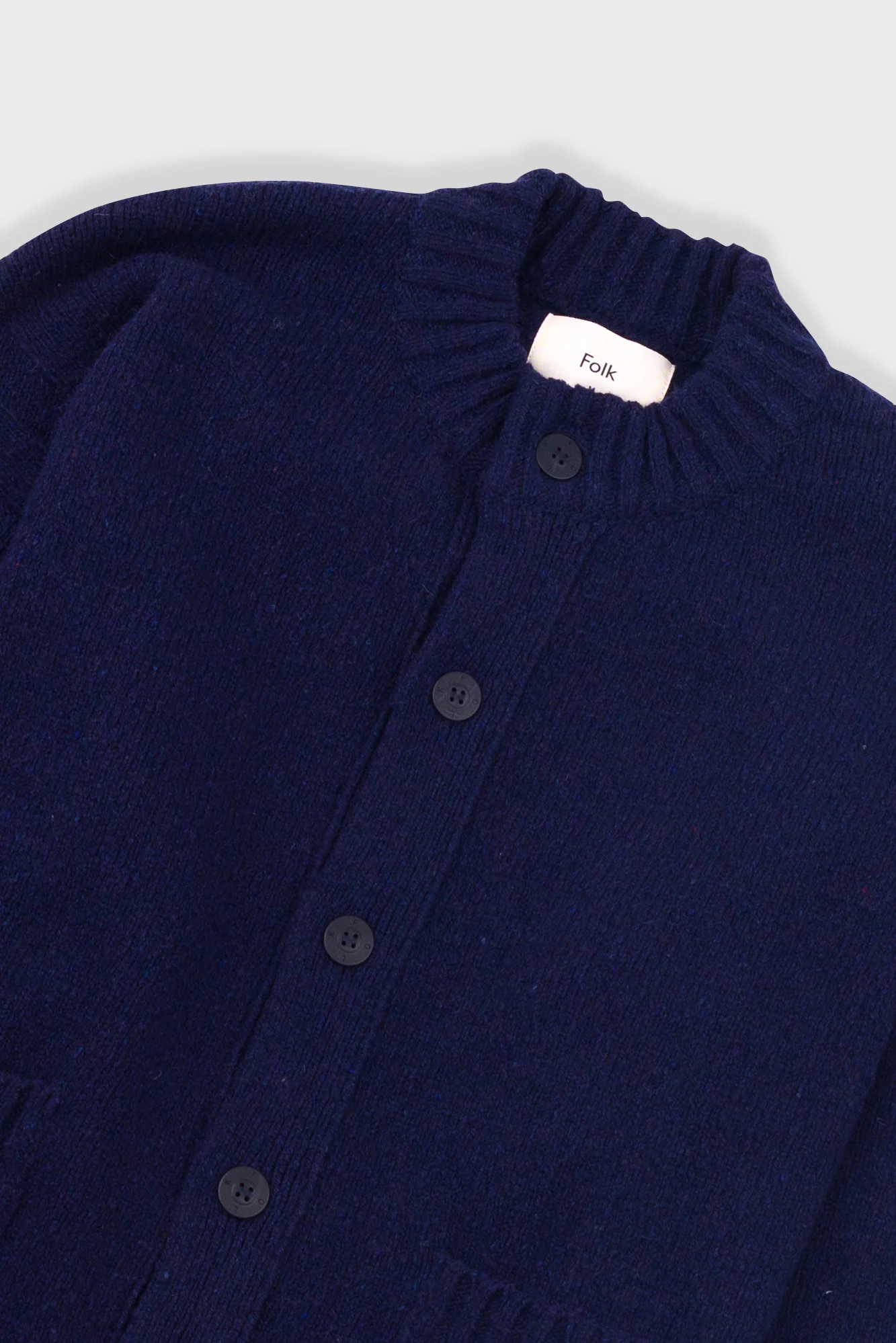 Knitted Jacket - Navy - Image 5