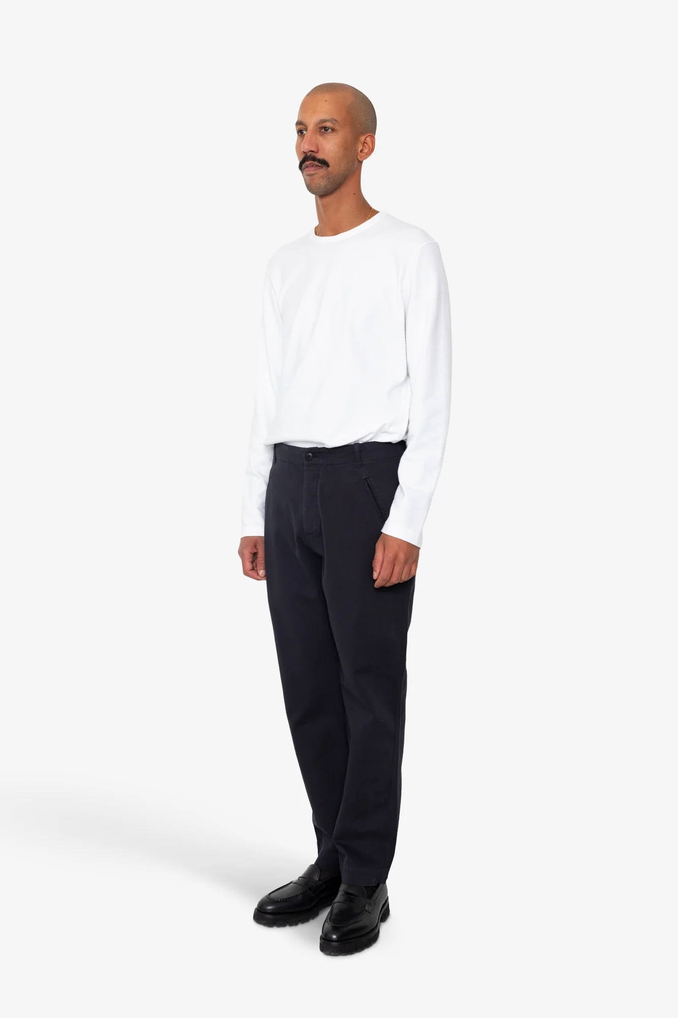 Lean Assembly Pant - Soft Black Brushed Twill - Image 3