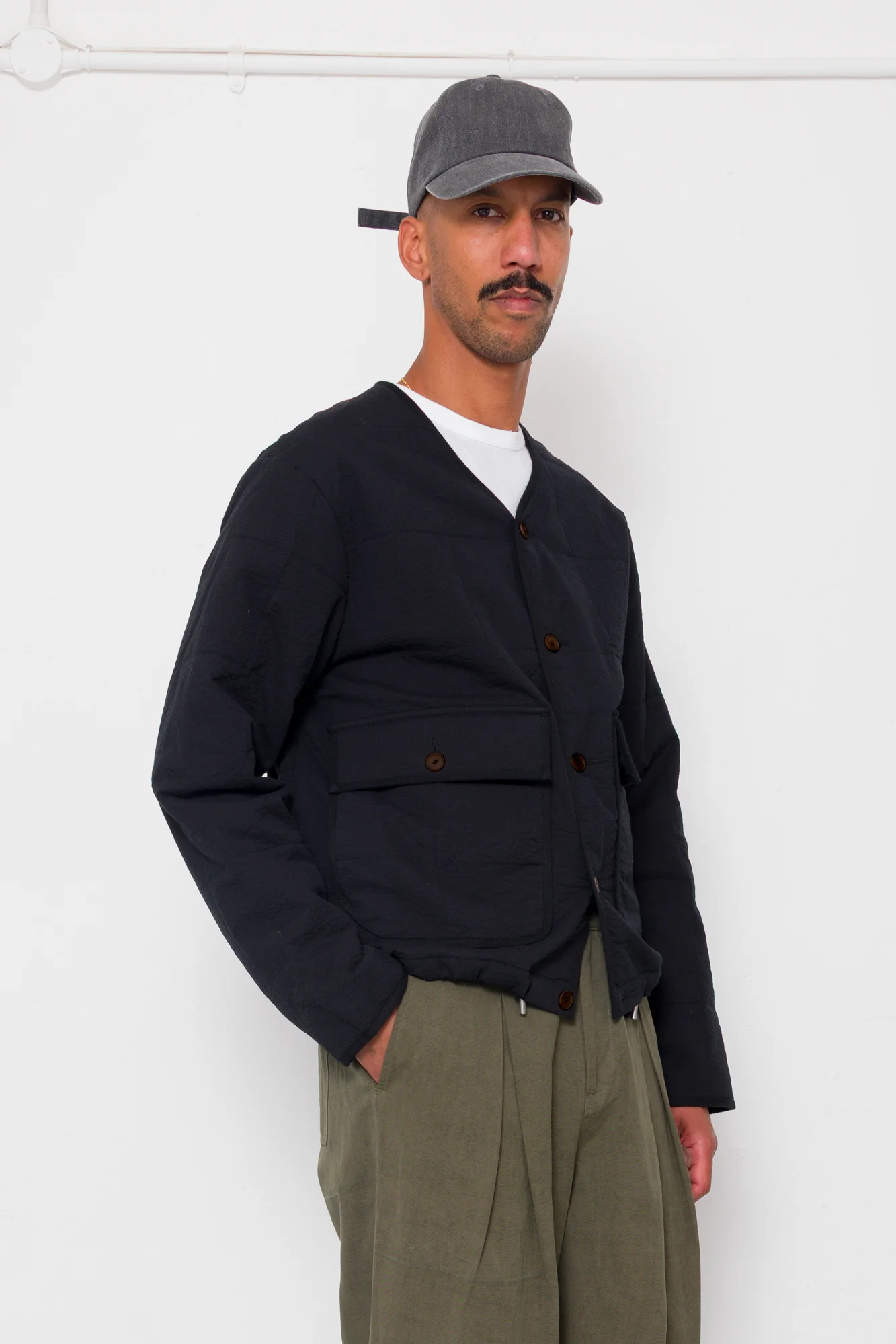 Lightweight Liner Jacket - Black - Image 8