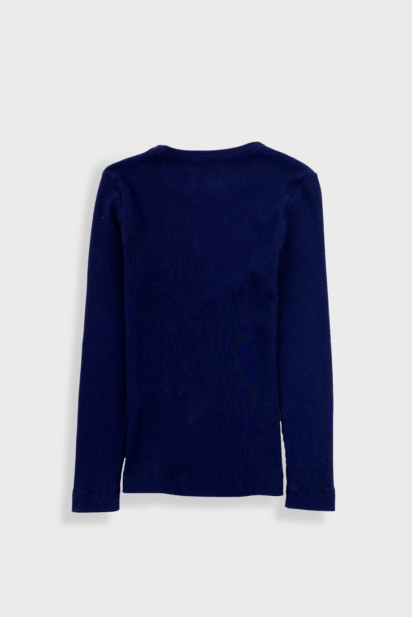 Long Sleeve Fitted T-Shirt - Ink - Image 10