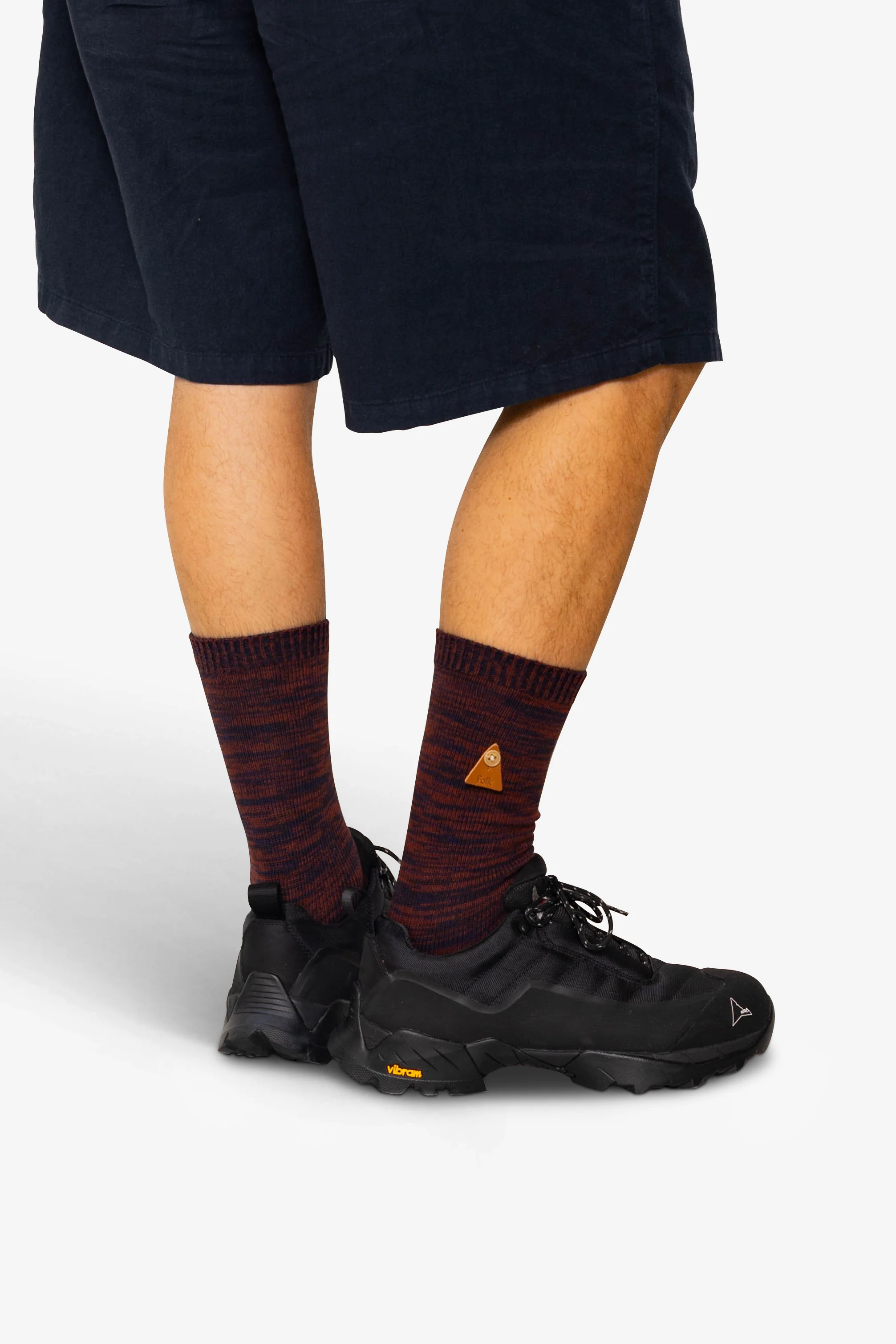 Melange Socks - Navy Espresso Mix - Image 4