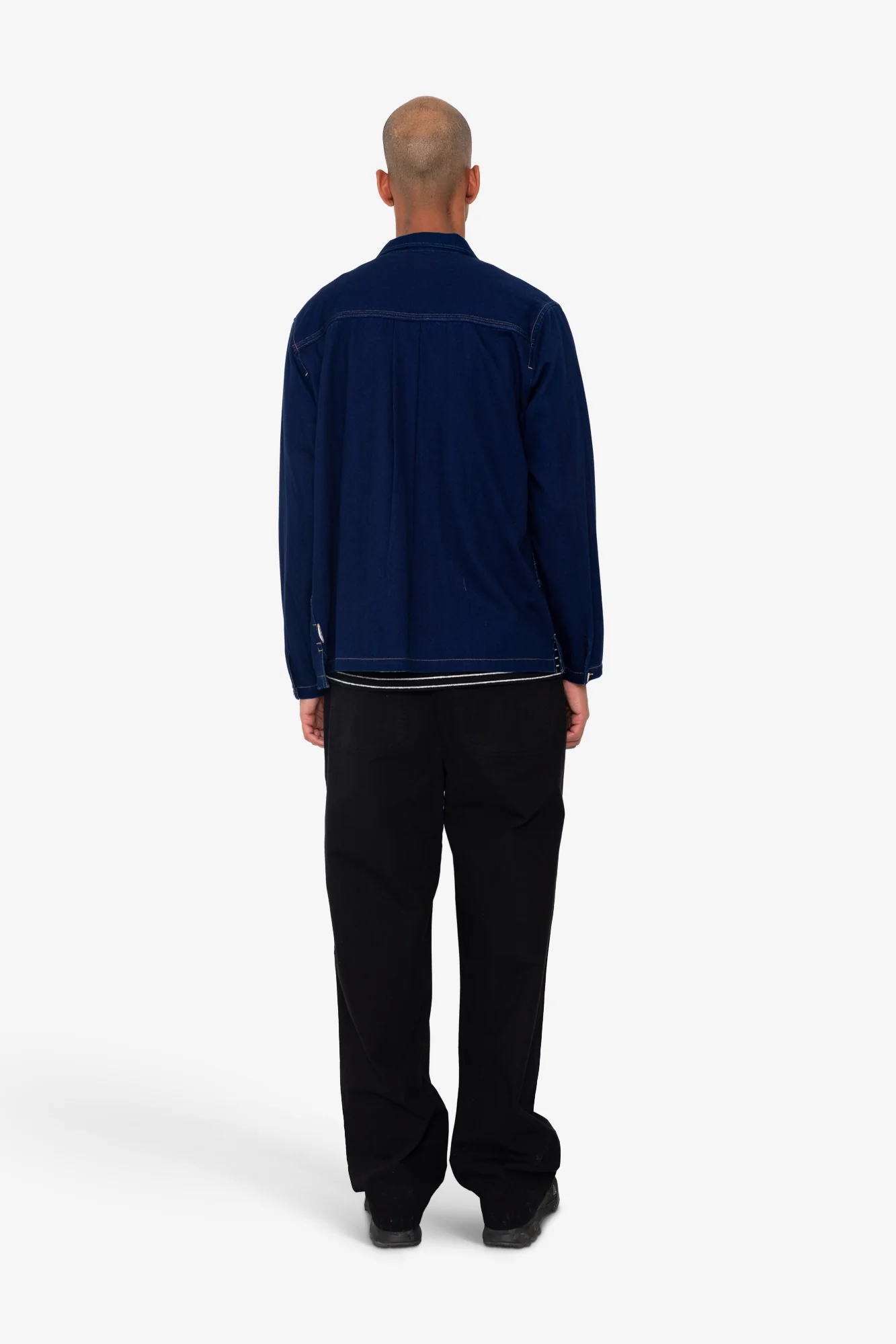 Meyer Shirt Jacket - Deep Denim Herringbone - Image 8