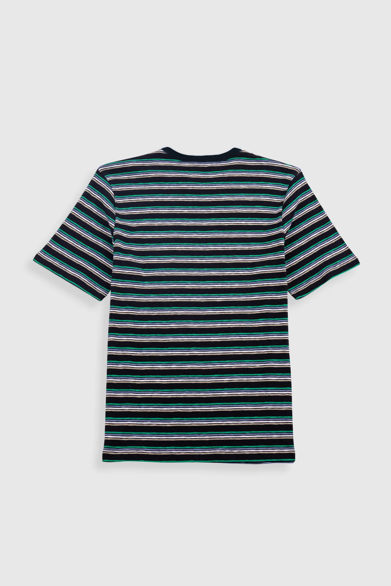 Multistripe T-Shirt - Black / Green Mix - Image 9