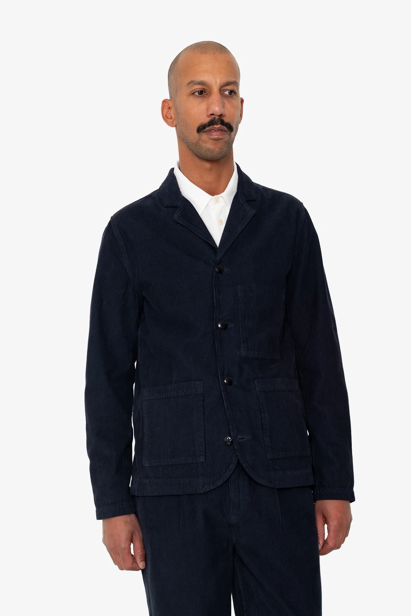 Patch Jacket - Navy Cord - Image 7