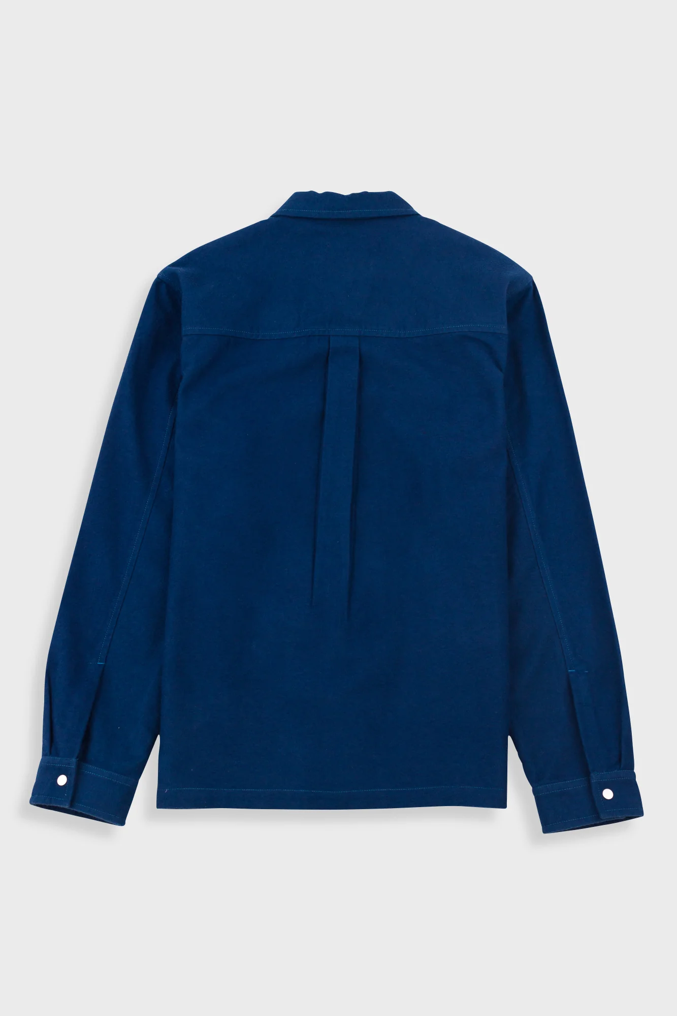 Patch Overshirt - Ink Blue Moleskin - Image 9