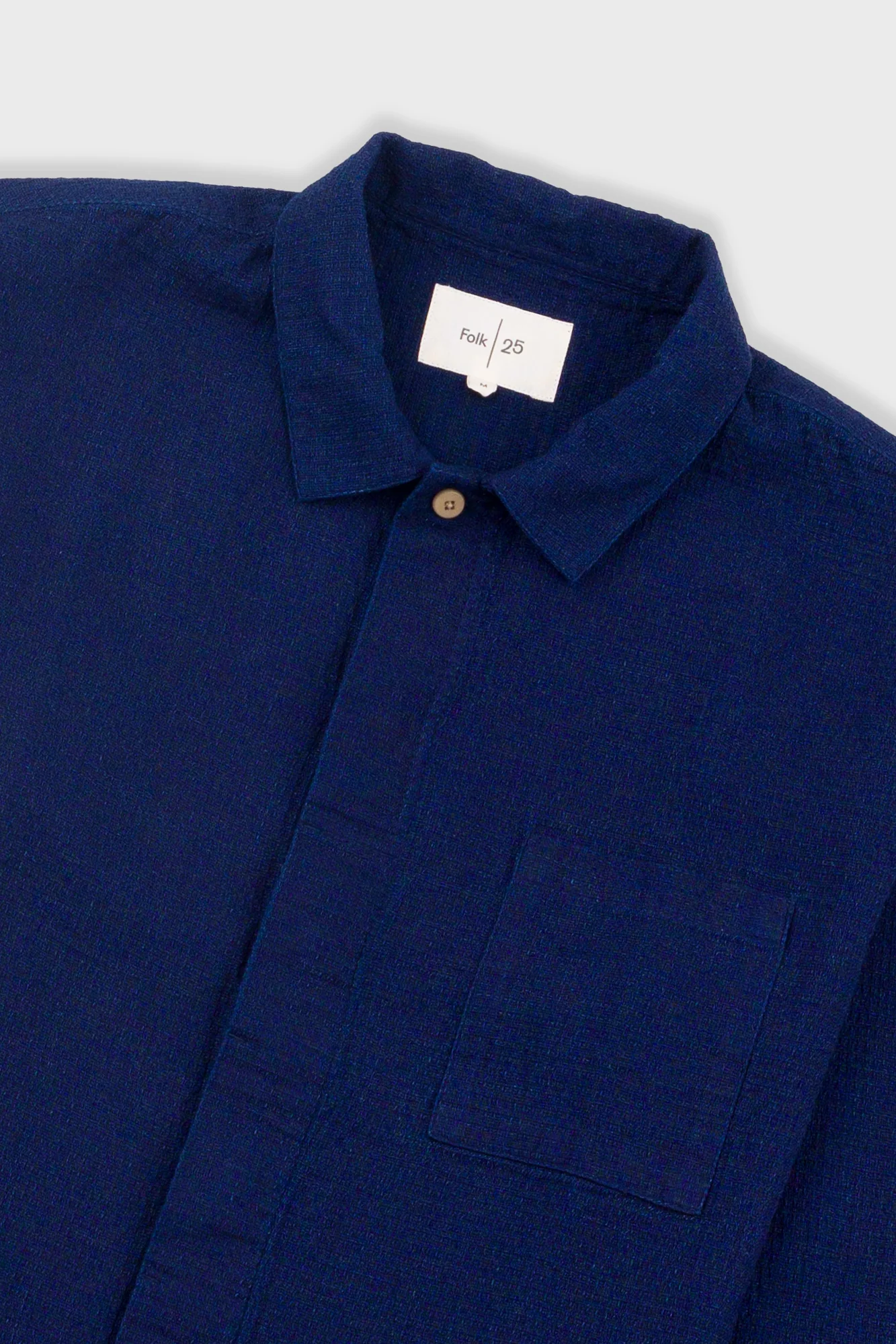 Patch Shirt - Indigo Doublecloth - Image 5