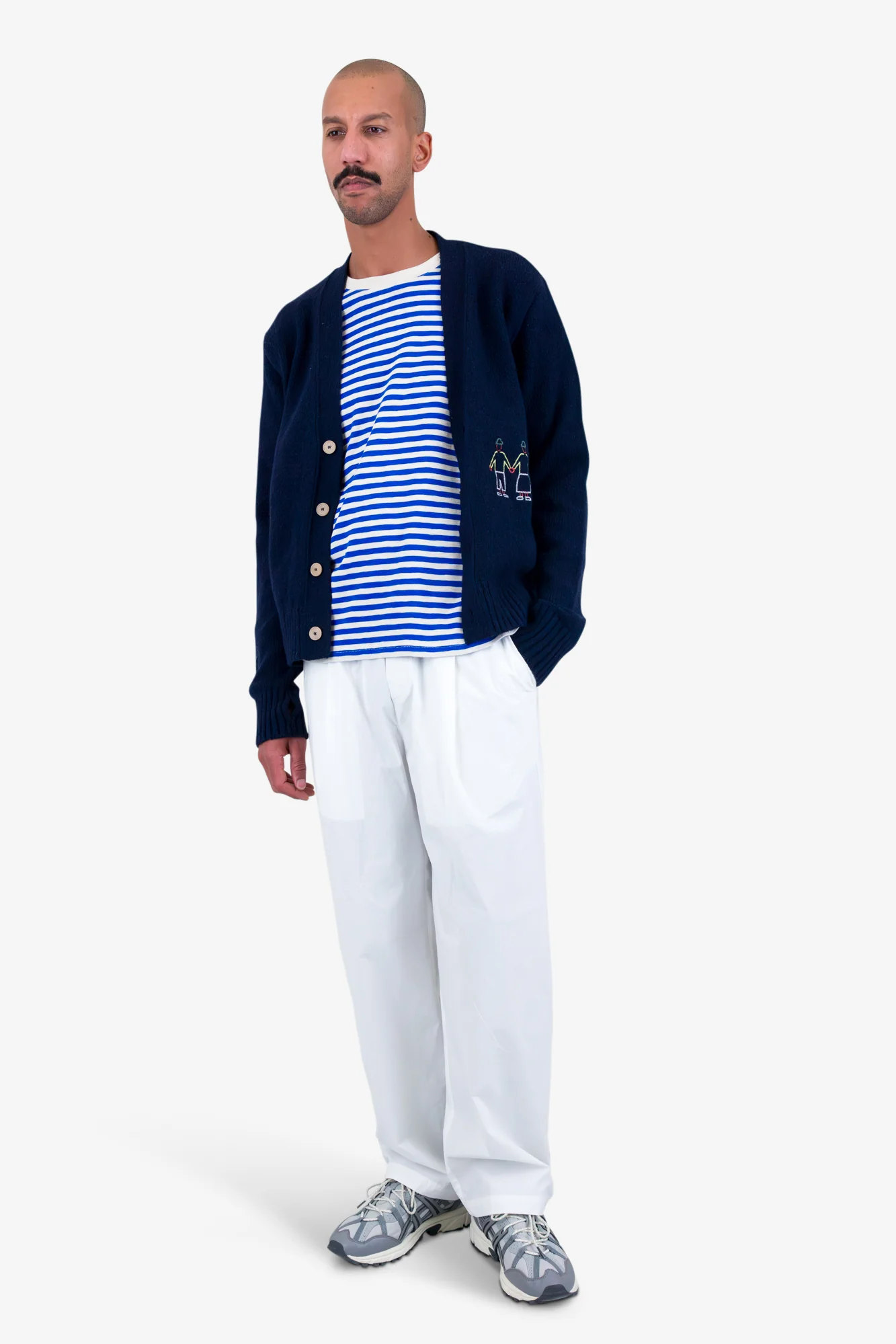 People Cardigan - Navy Mix - Image 6