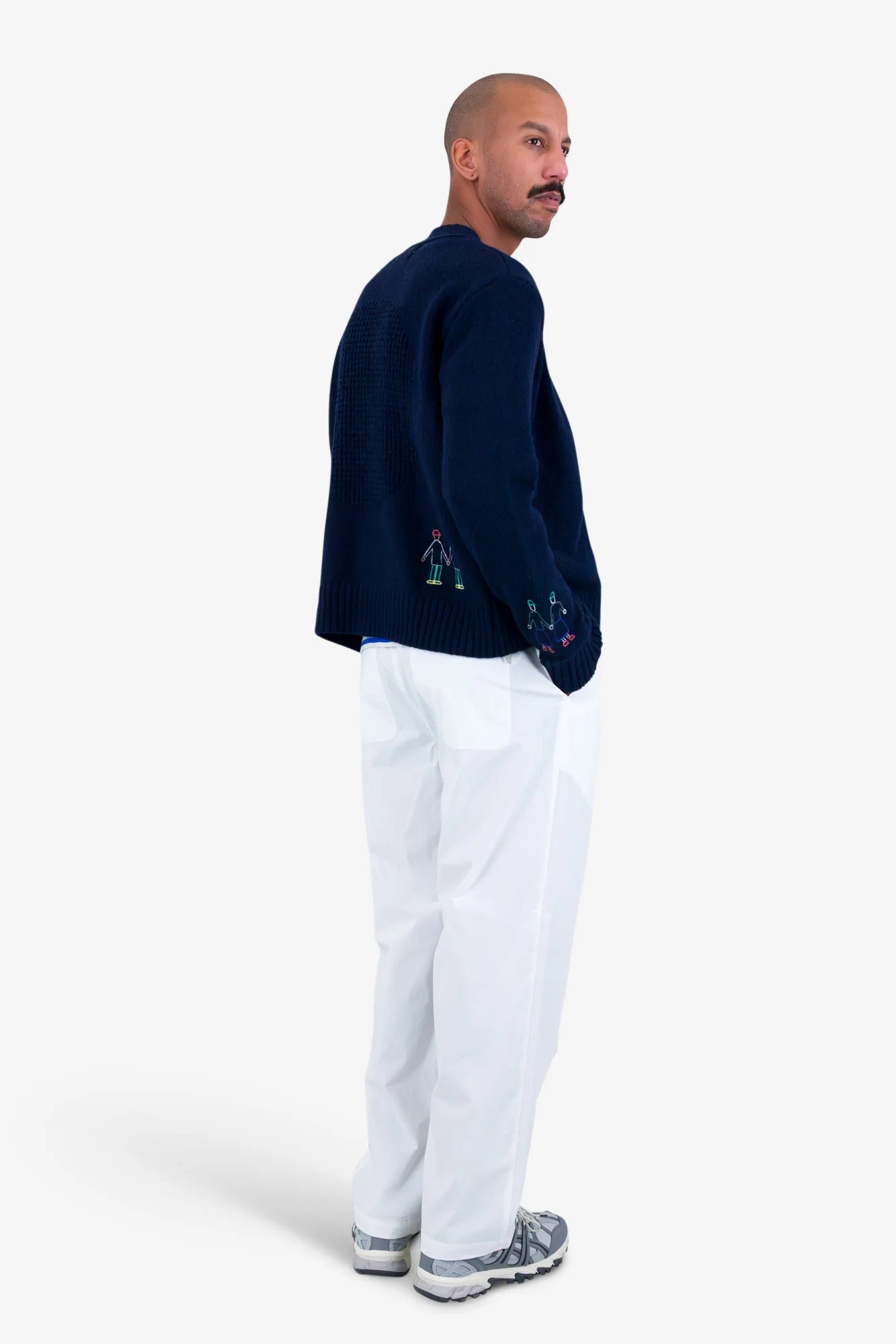 People Cardigan - Navy Mix - Image 9