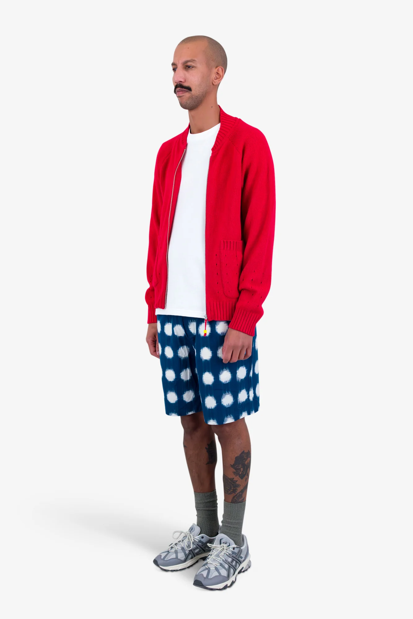 Pointelle Knit Bomber - Raspberry - Image 3