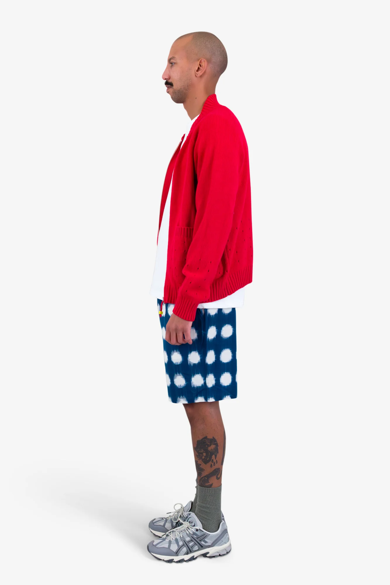 Pointelle Knit Bomber - Raspberry - Image 4