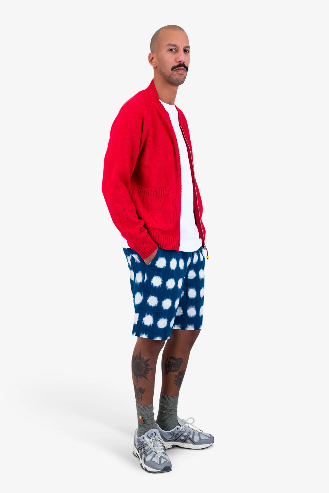 Pointelle Knit Bomber - Raspberry - Image 8