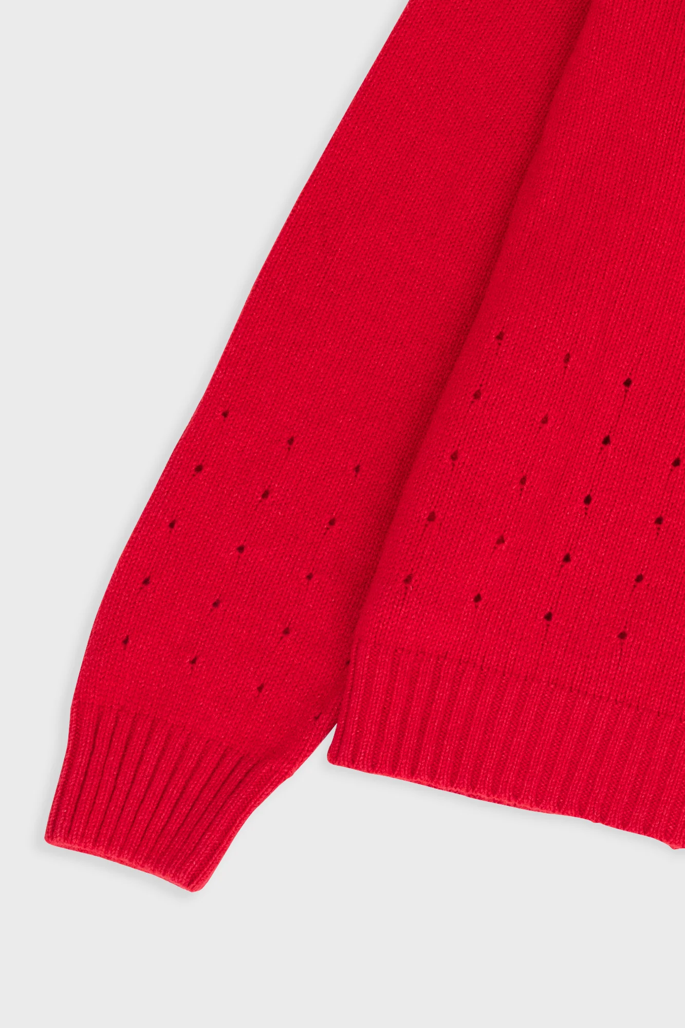 Pointelle Knit Bomber - Raspberry - Image 9