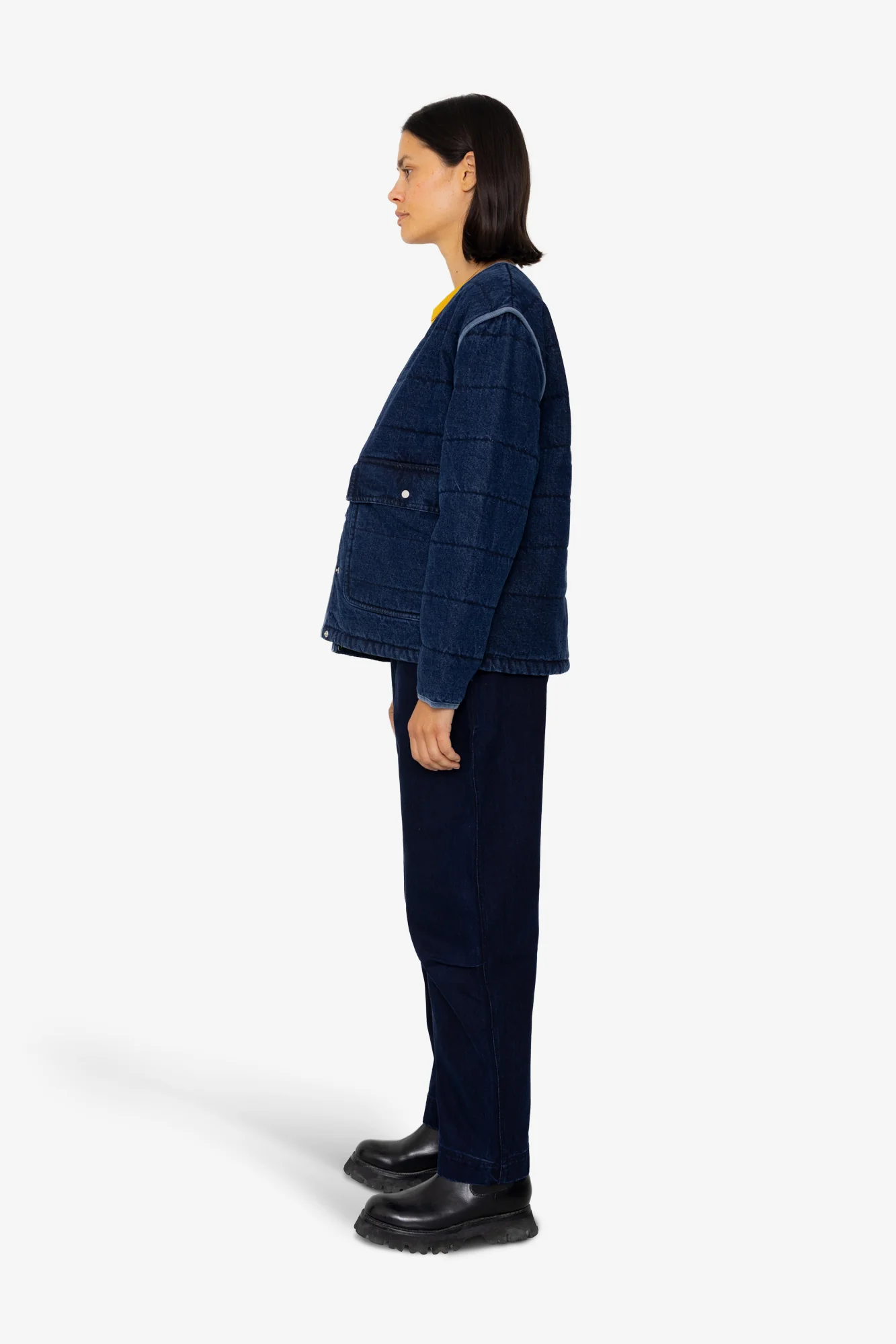 Quilted Liner - Indigo Denim - Image 4