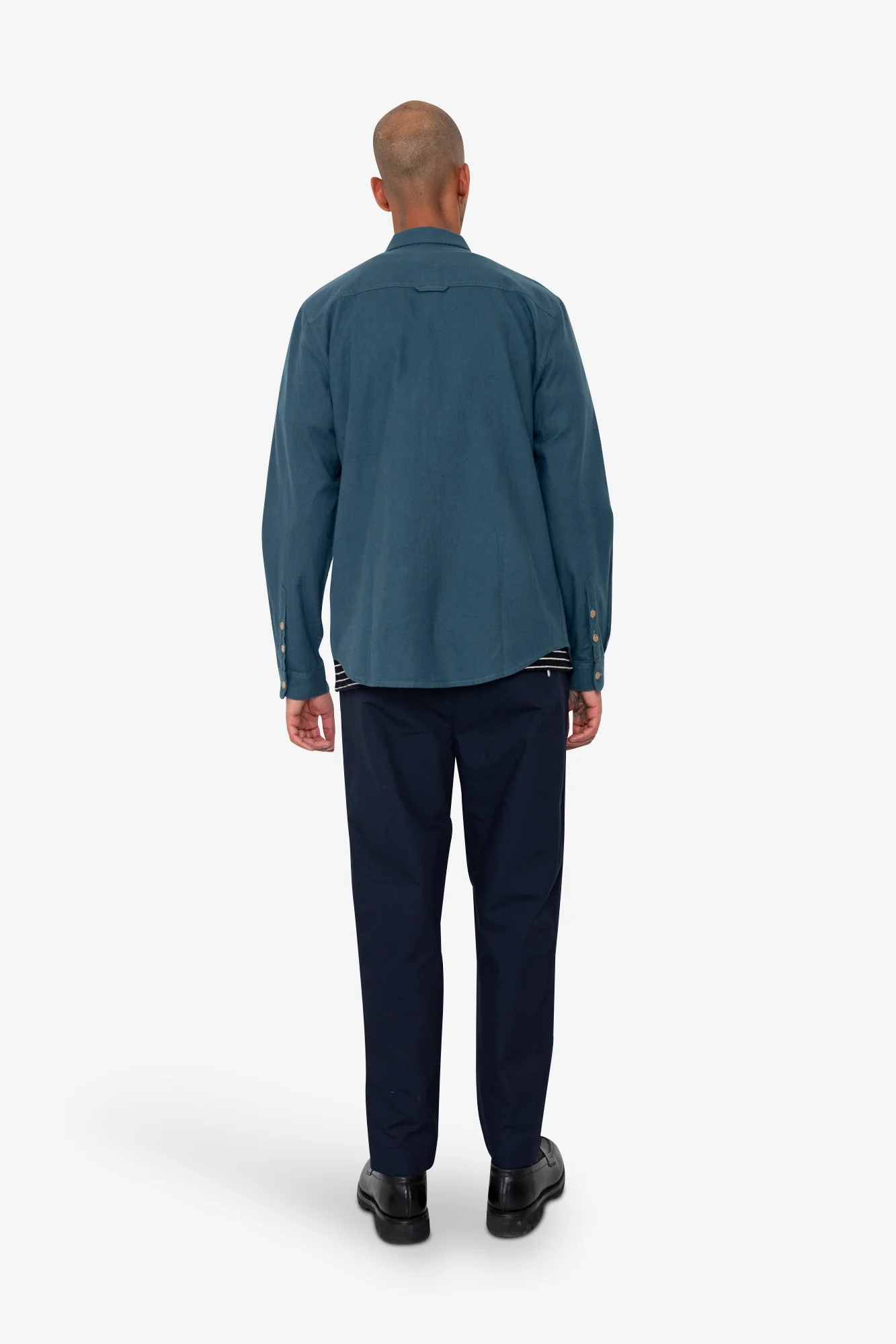 Relaxed Fit Shirt - Storm Blue Flannel - Image 8