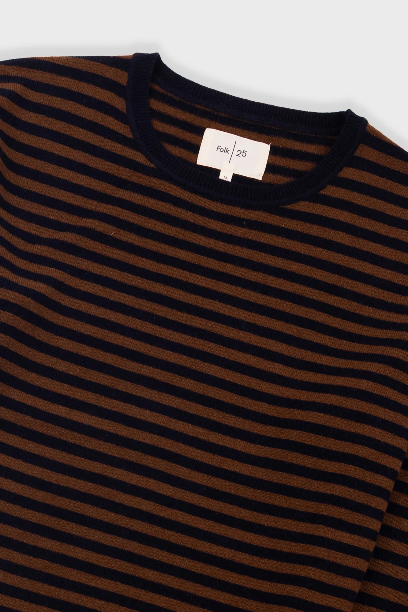 Rib Knit Top - Navy / Brown Stripe - Image 5