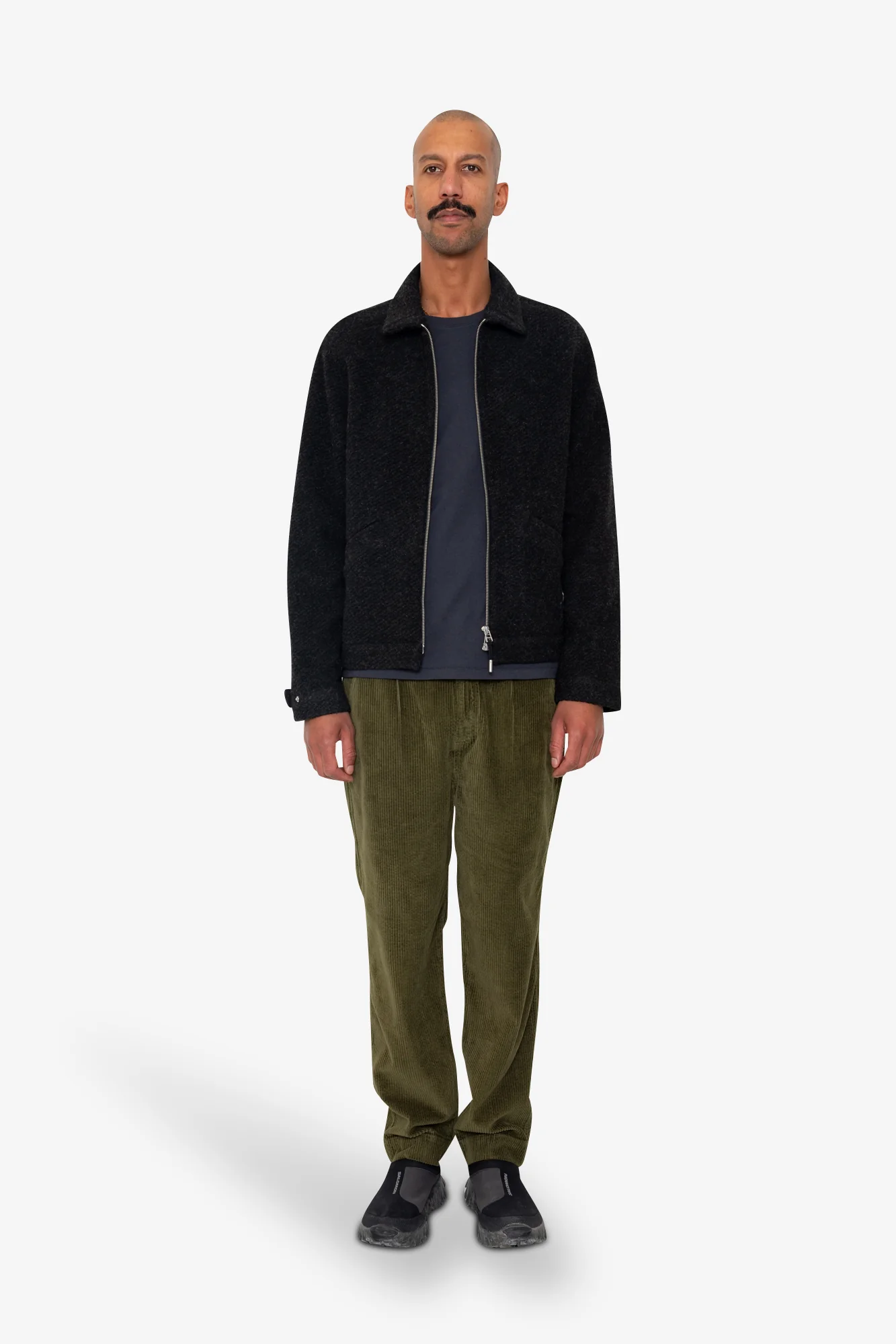 Signal Blouson - Charcoal Wool Twill - Image 2