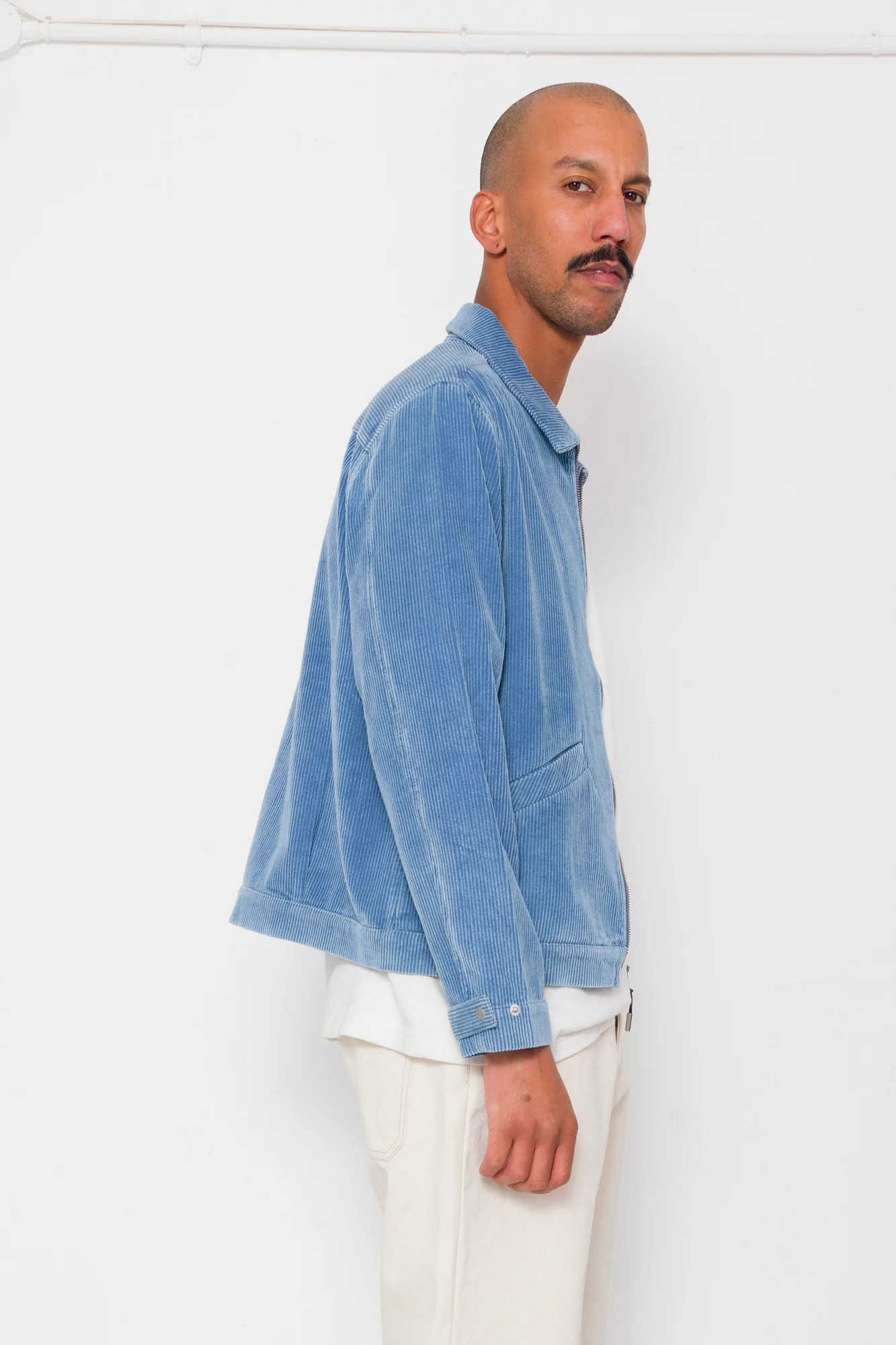 Signal Blouson - Soft Blue Cord - Image 3
