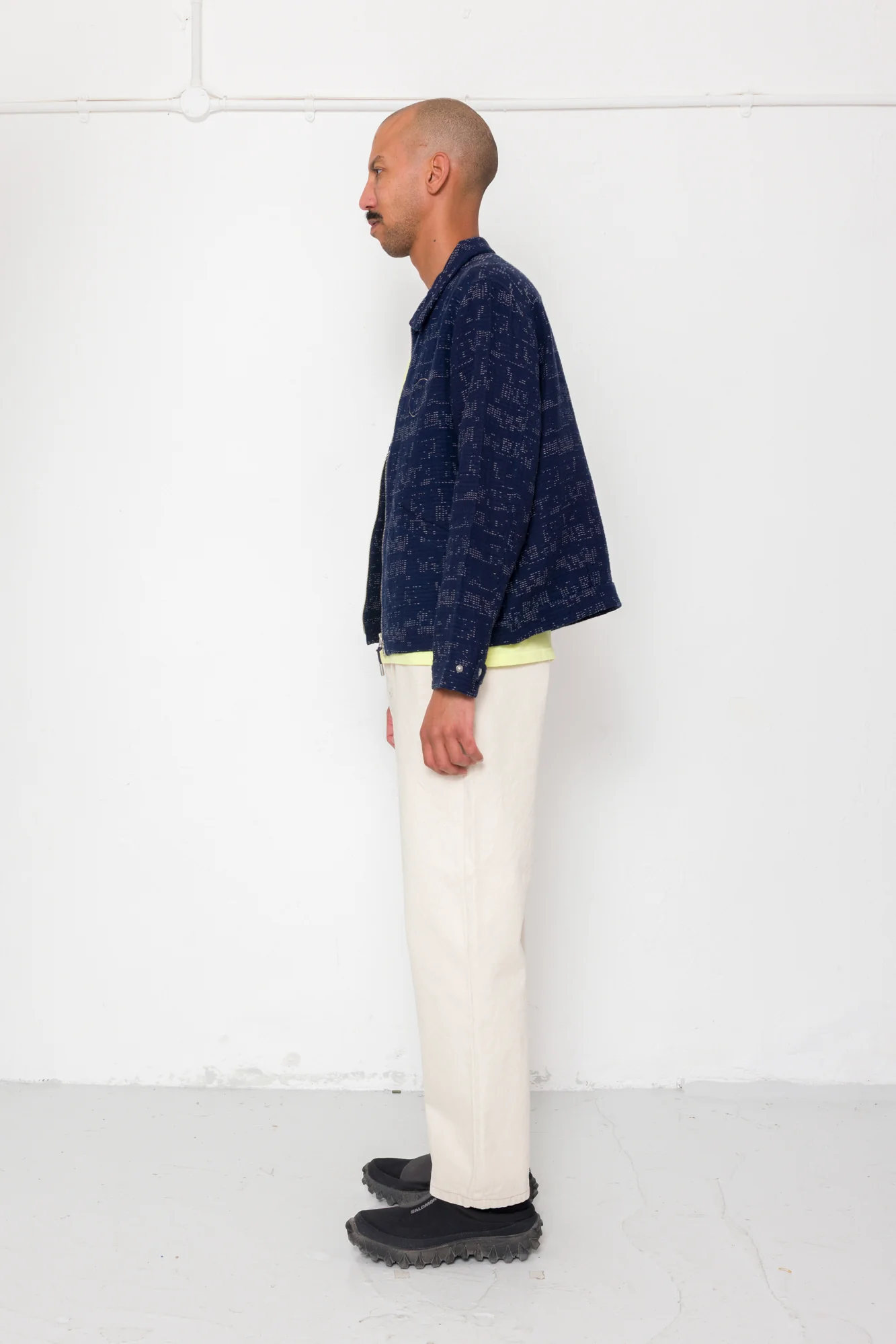 Signal Blouson - Stray Float Stitch Indigo - Image 4