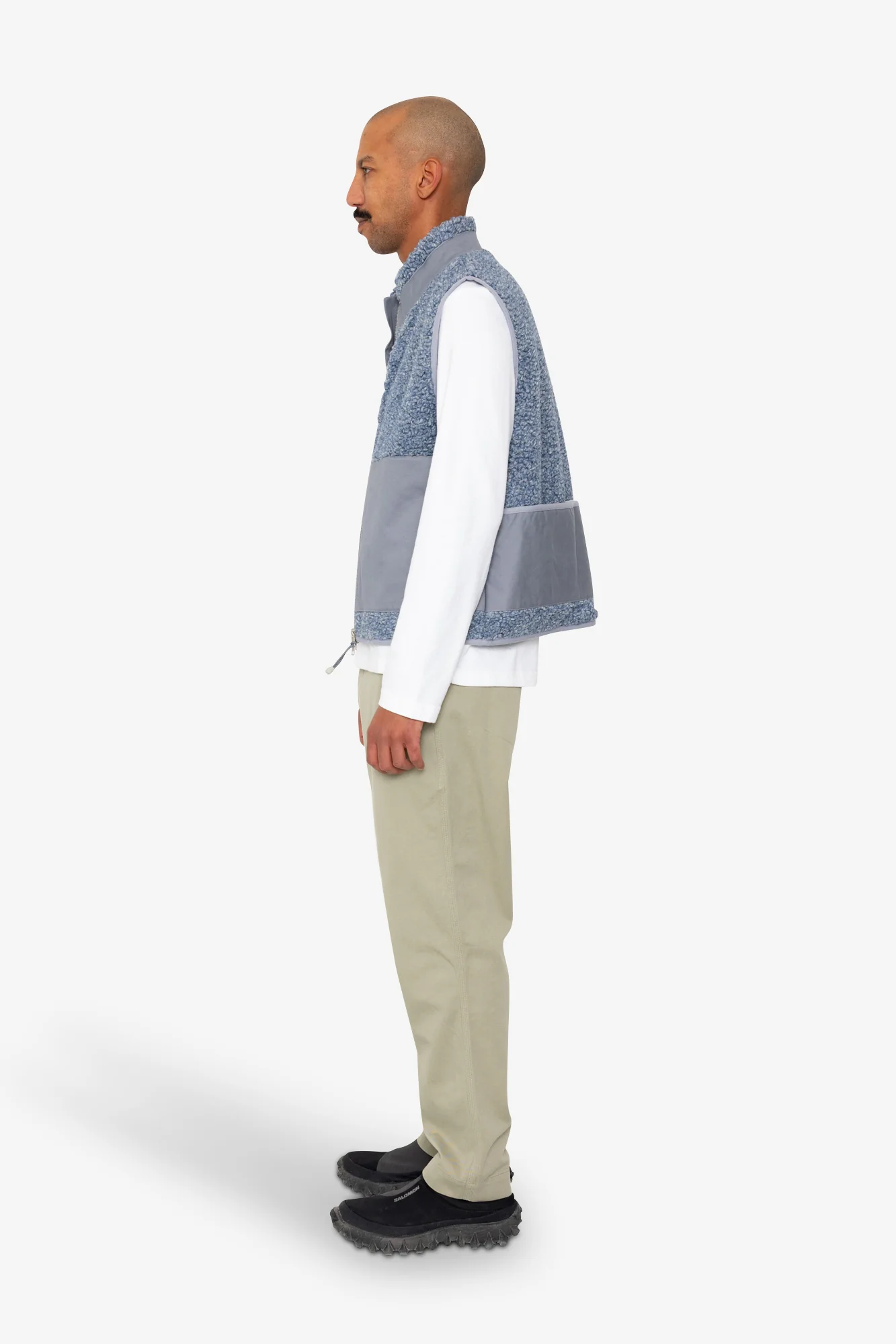 Signal Gilet - Soft Blue Curly Wool - Image 4