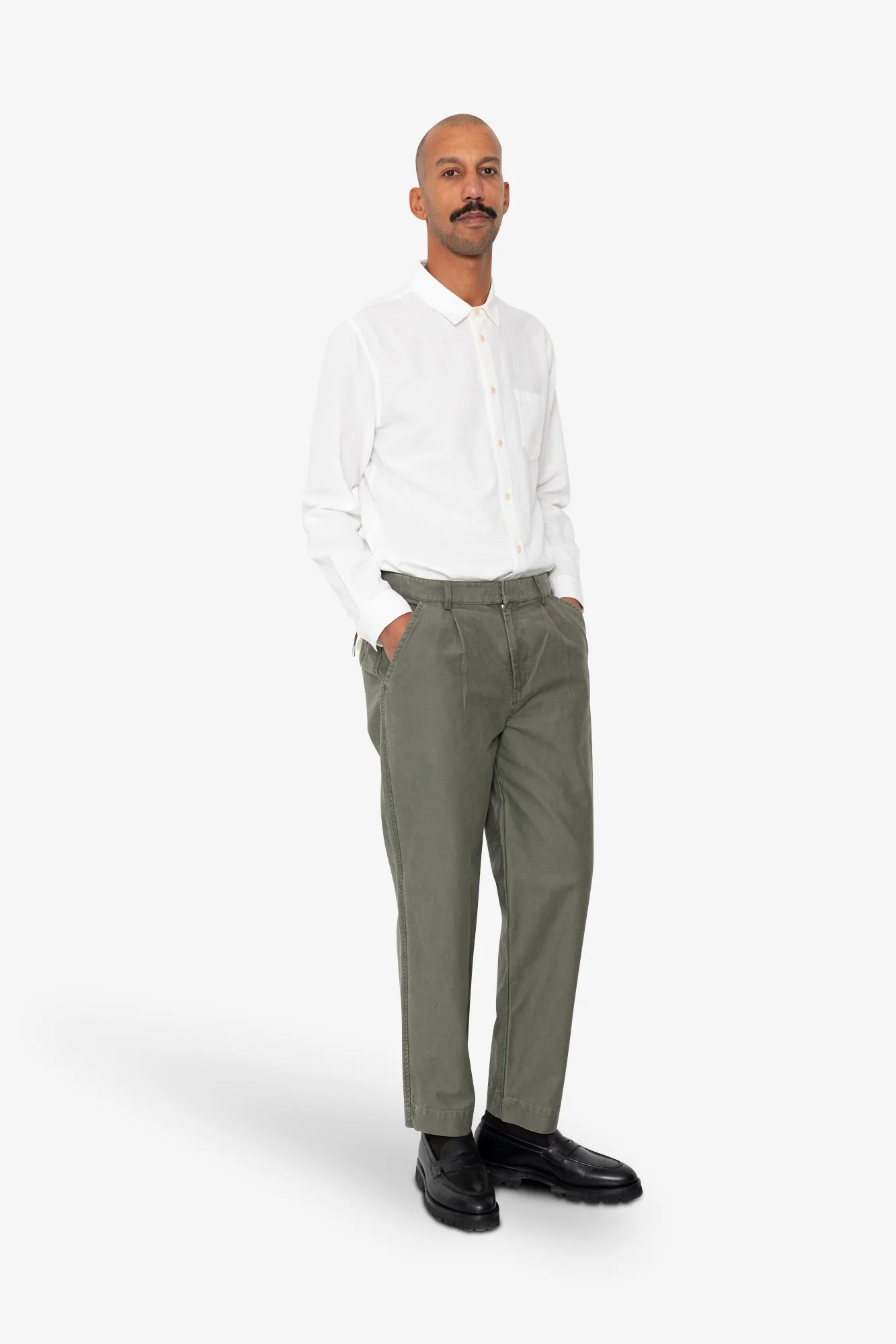 Signal Pant - Dark Olive Slub - Image 6