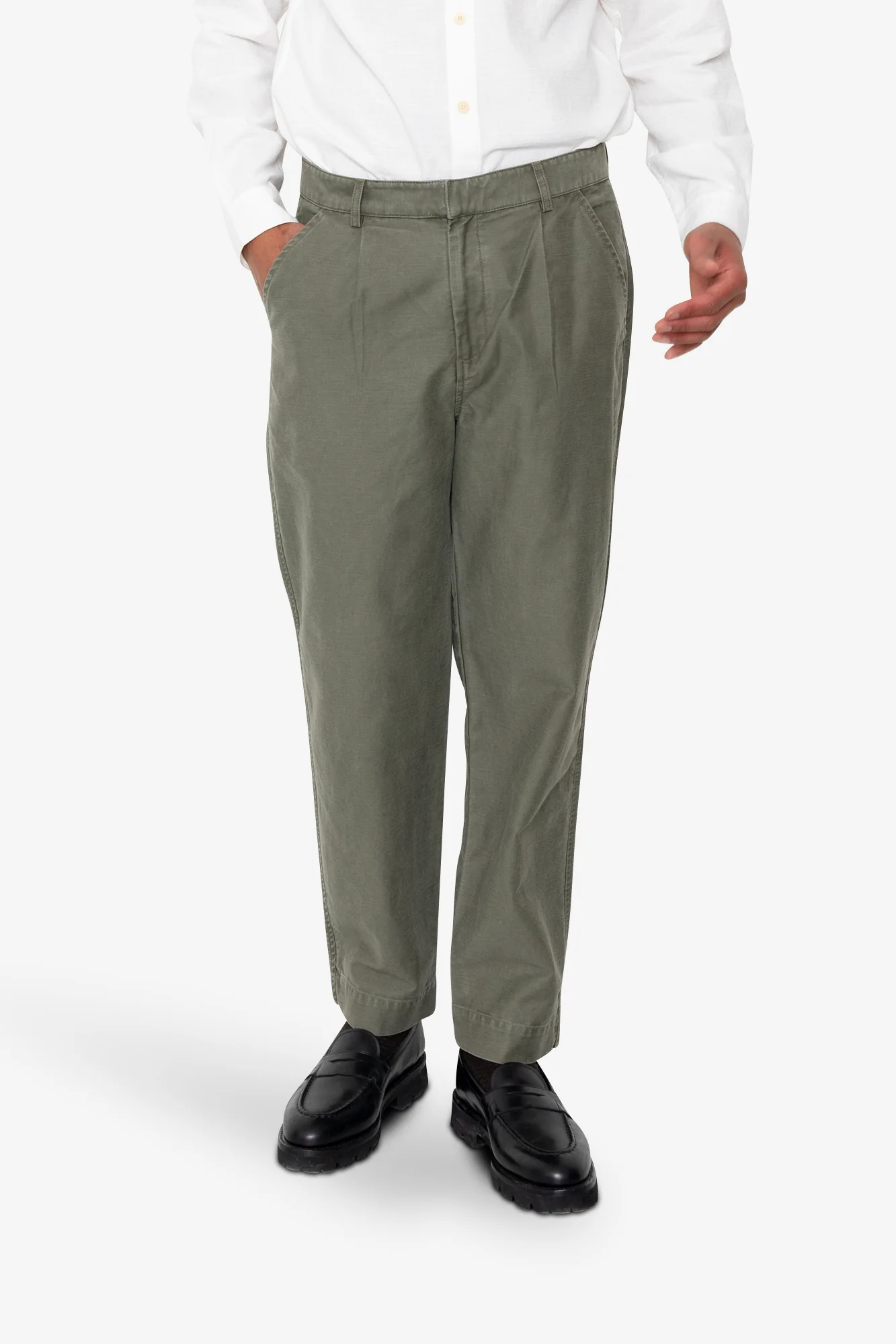 Signal Pant - Dark Olive Slub - Image 7