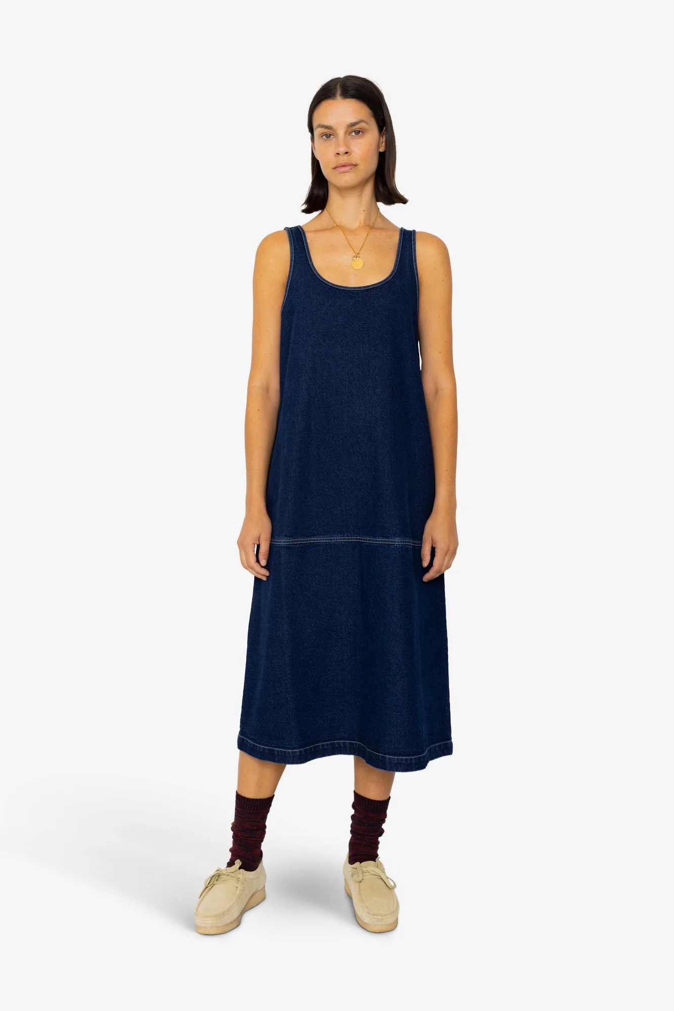 Slip Dress - Indigo Denim - Image 8