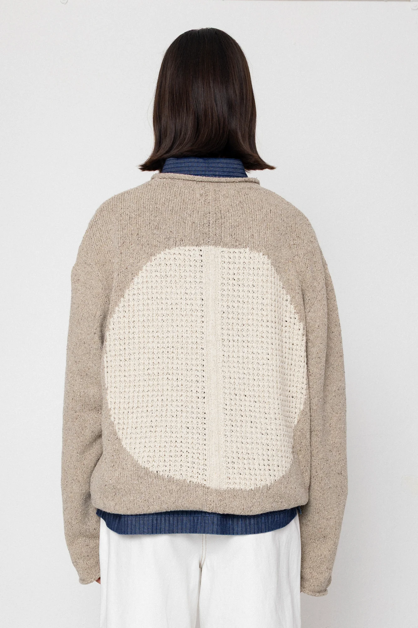 Slouch Crew Jumper - Natural Circle - Image 8