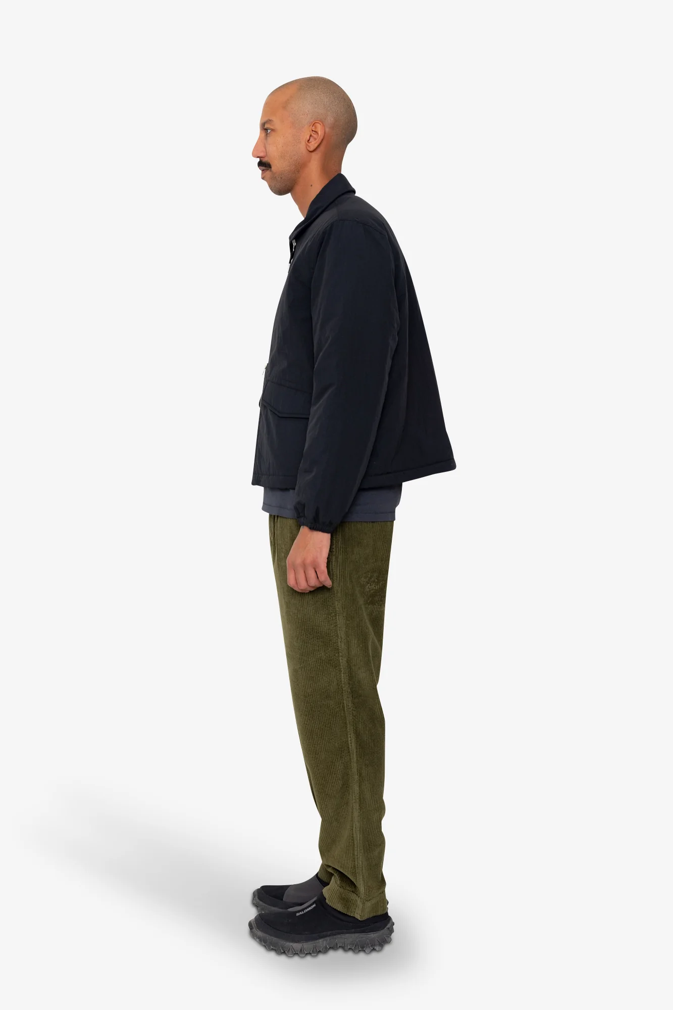 Wadded Bomber - Black Ripstop Nylon - Image 4