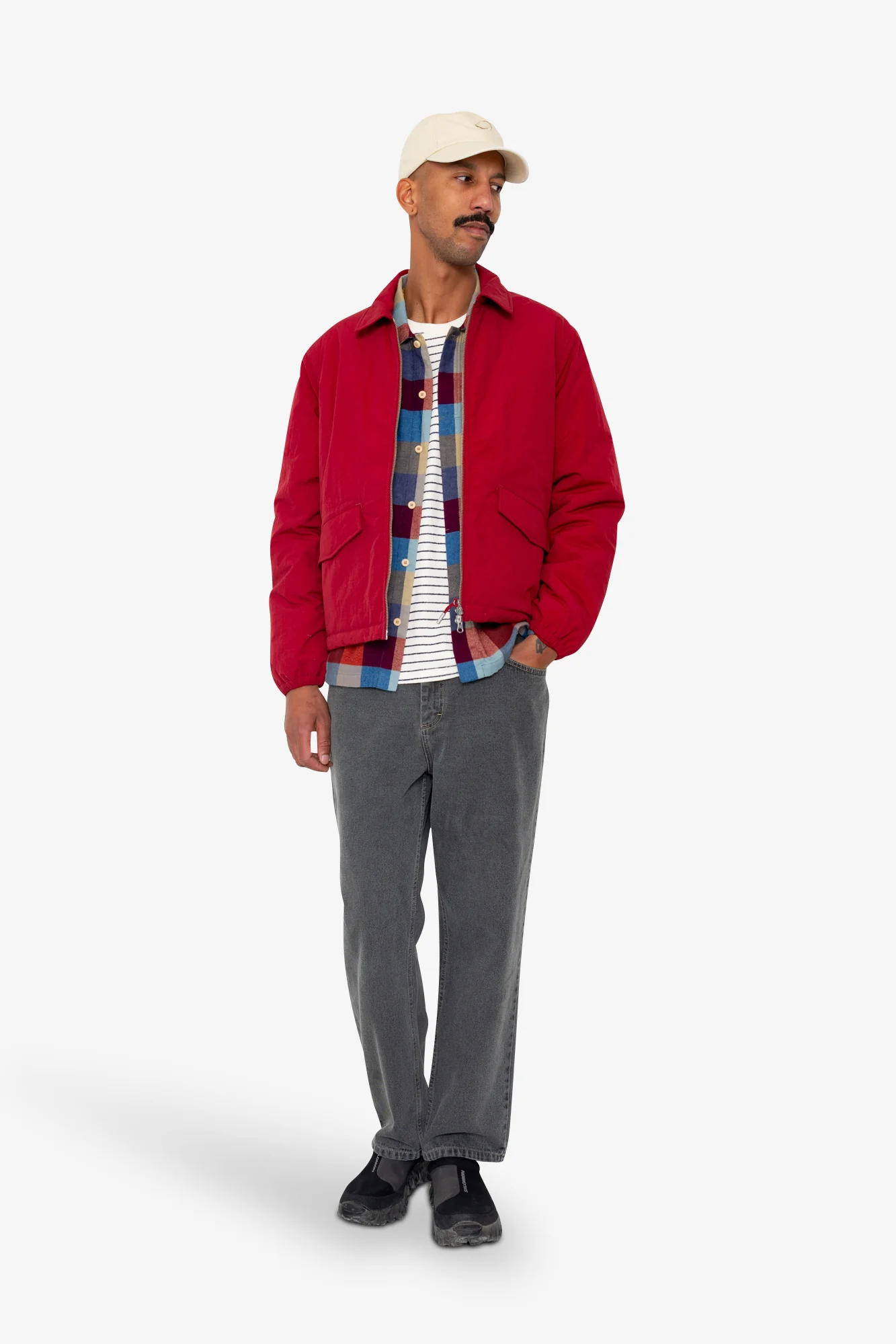 Wadded Bomber - Crimson Ripstop Nylon - Image 7