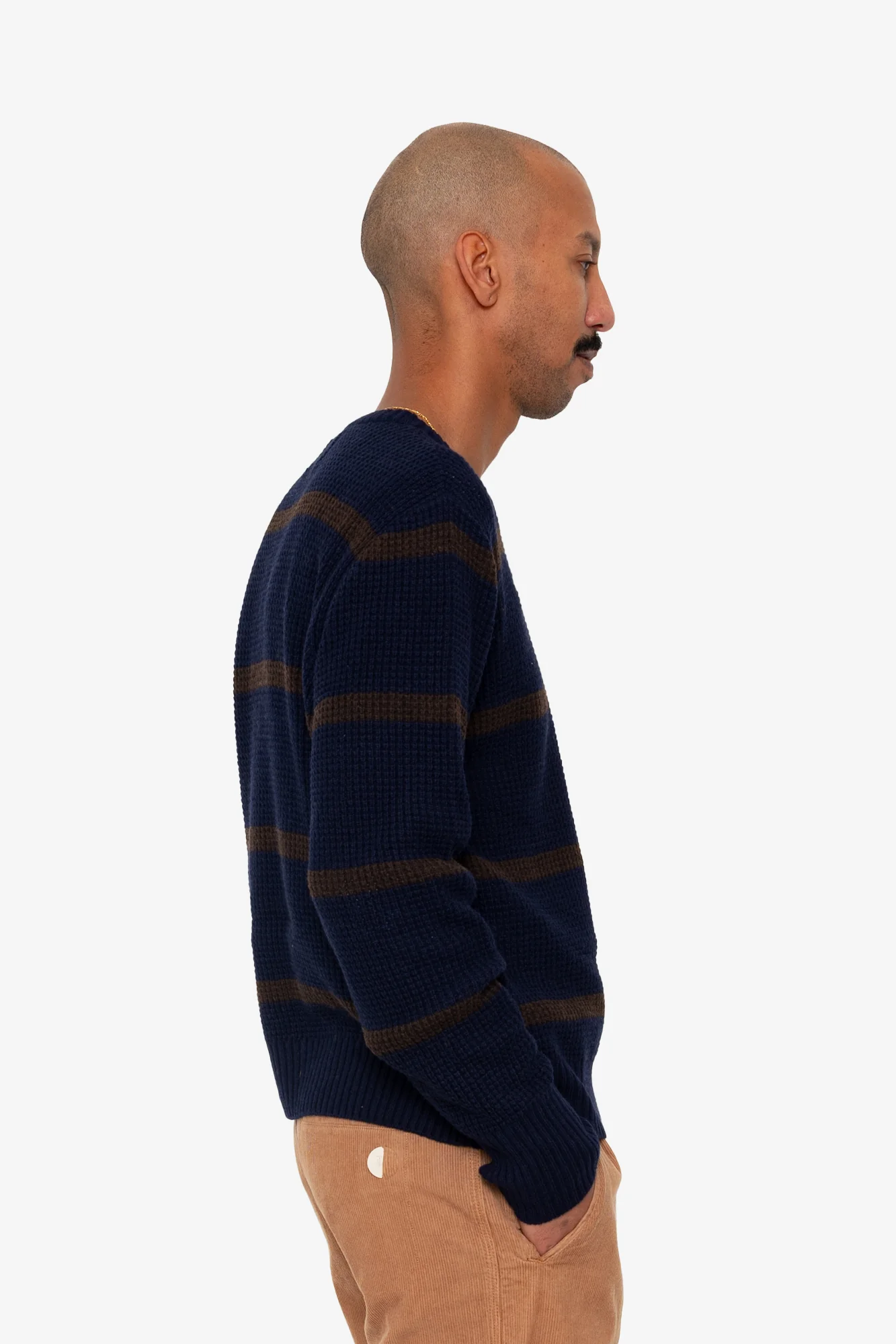 Waffle Crew - Navy Espresso Stripe - Image 6