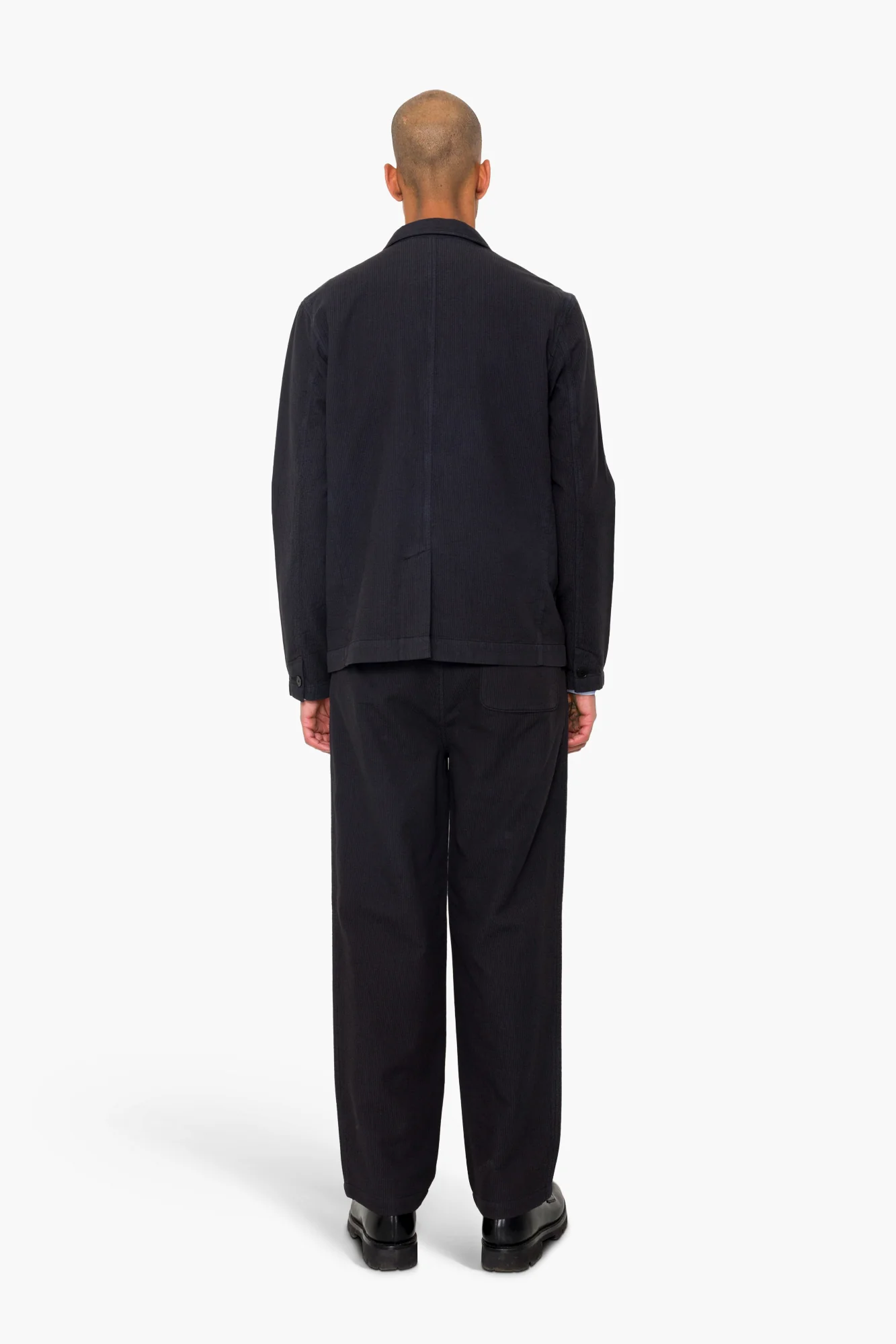 Wide Fit Blazer - Soft Black Topstitch - Image 8