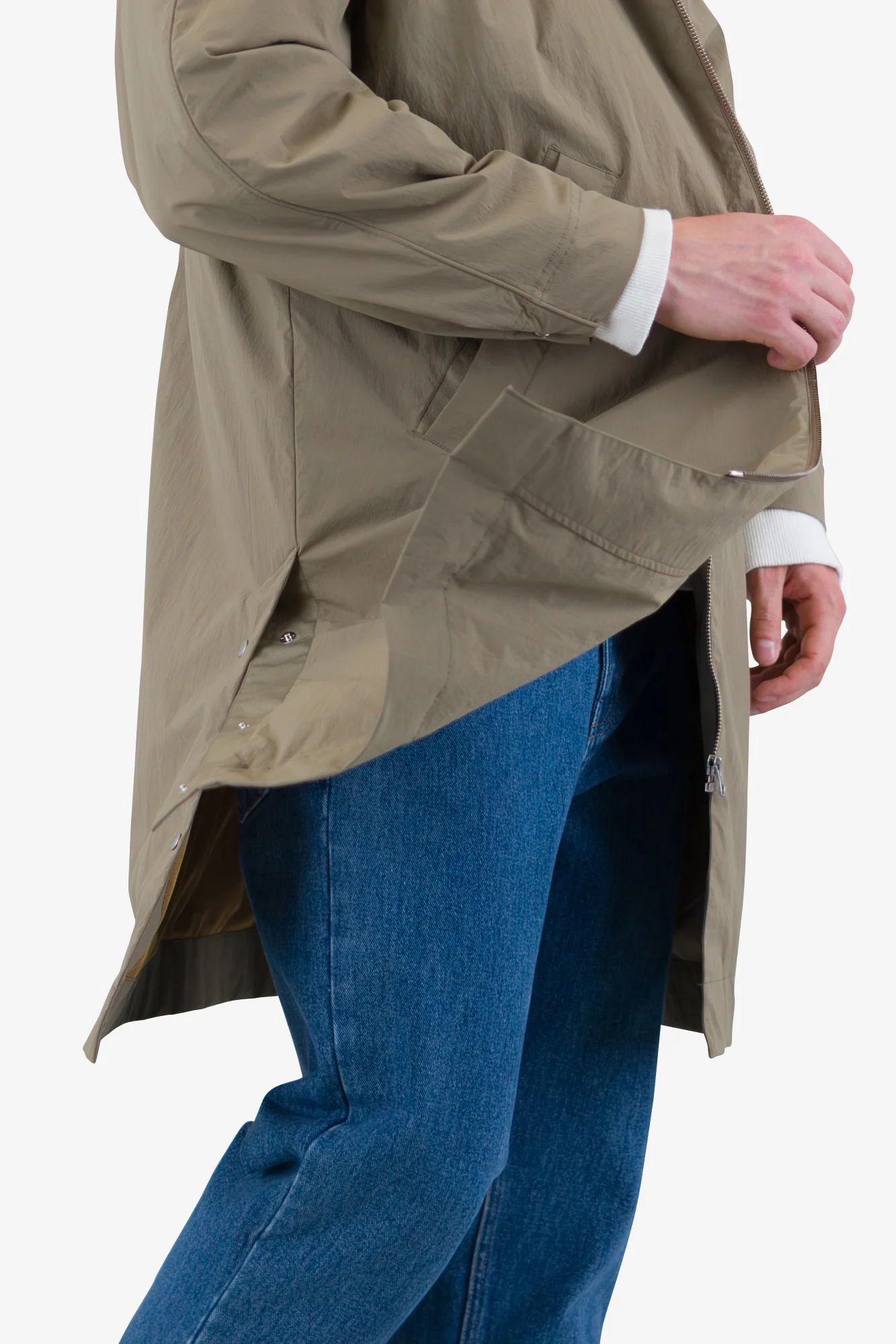 Hooded Anorak - Khaki - Image 7