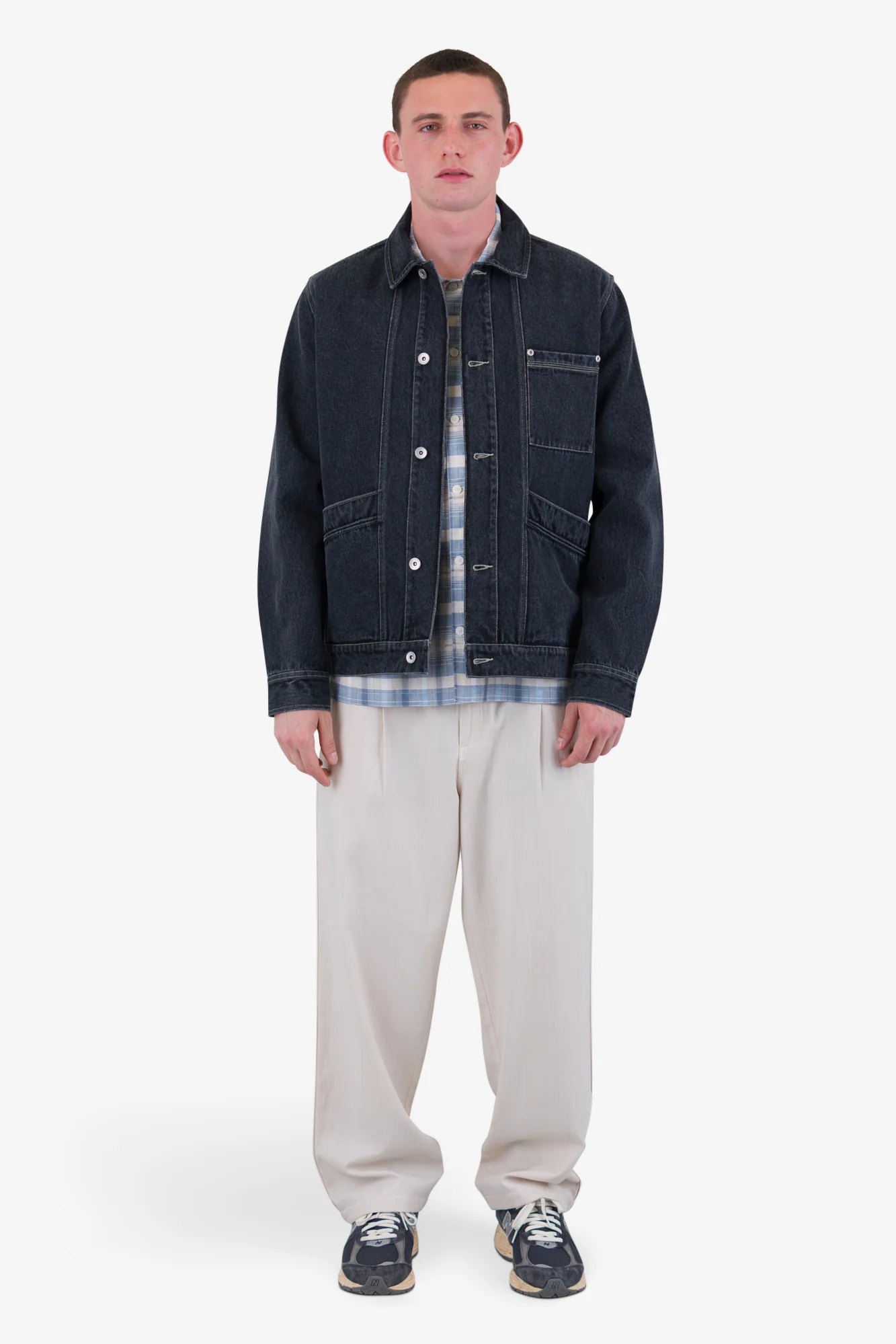 Meyer Jacket - Black Washed Denim - Image 2