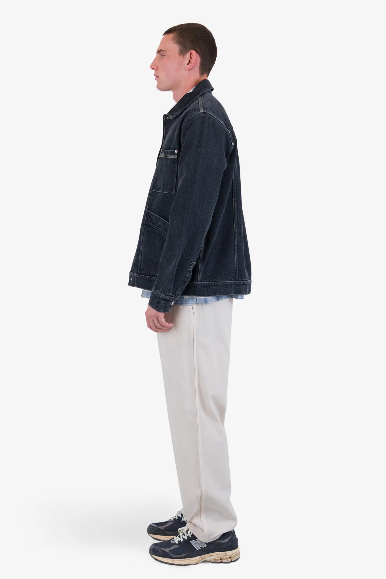 Meyer Jacket - Black Washed Denim - Image 4