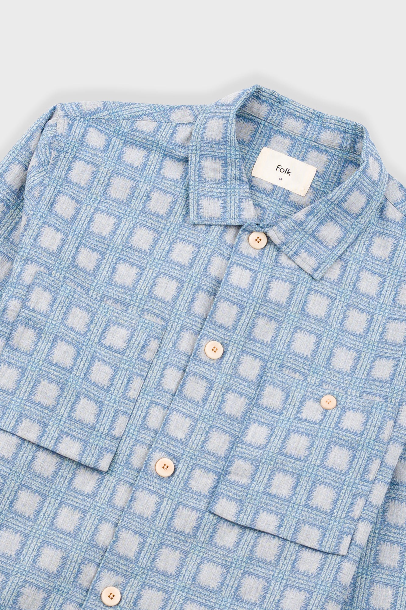 Patch Overshirt - Blue Tile Tapestry - Image 5