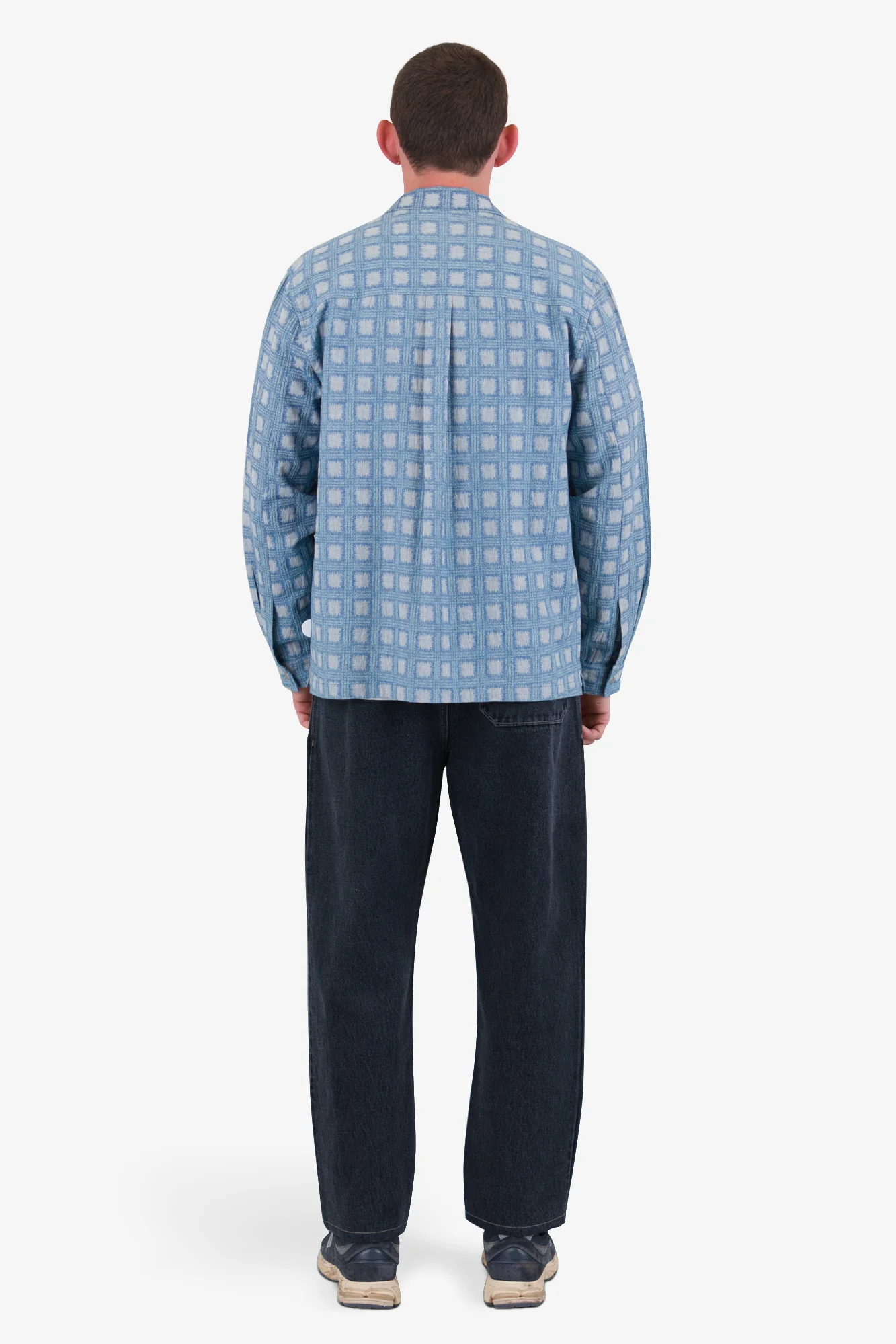 Patch Overshirt - Blue Tile Tapestry - Image 8