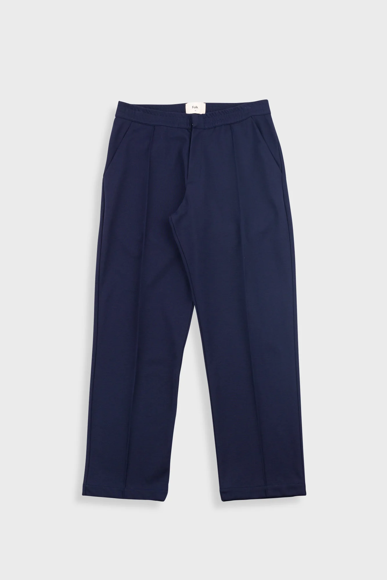 Pintuck Jersey Trouser - Navy