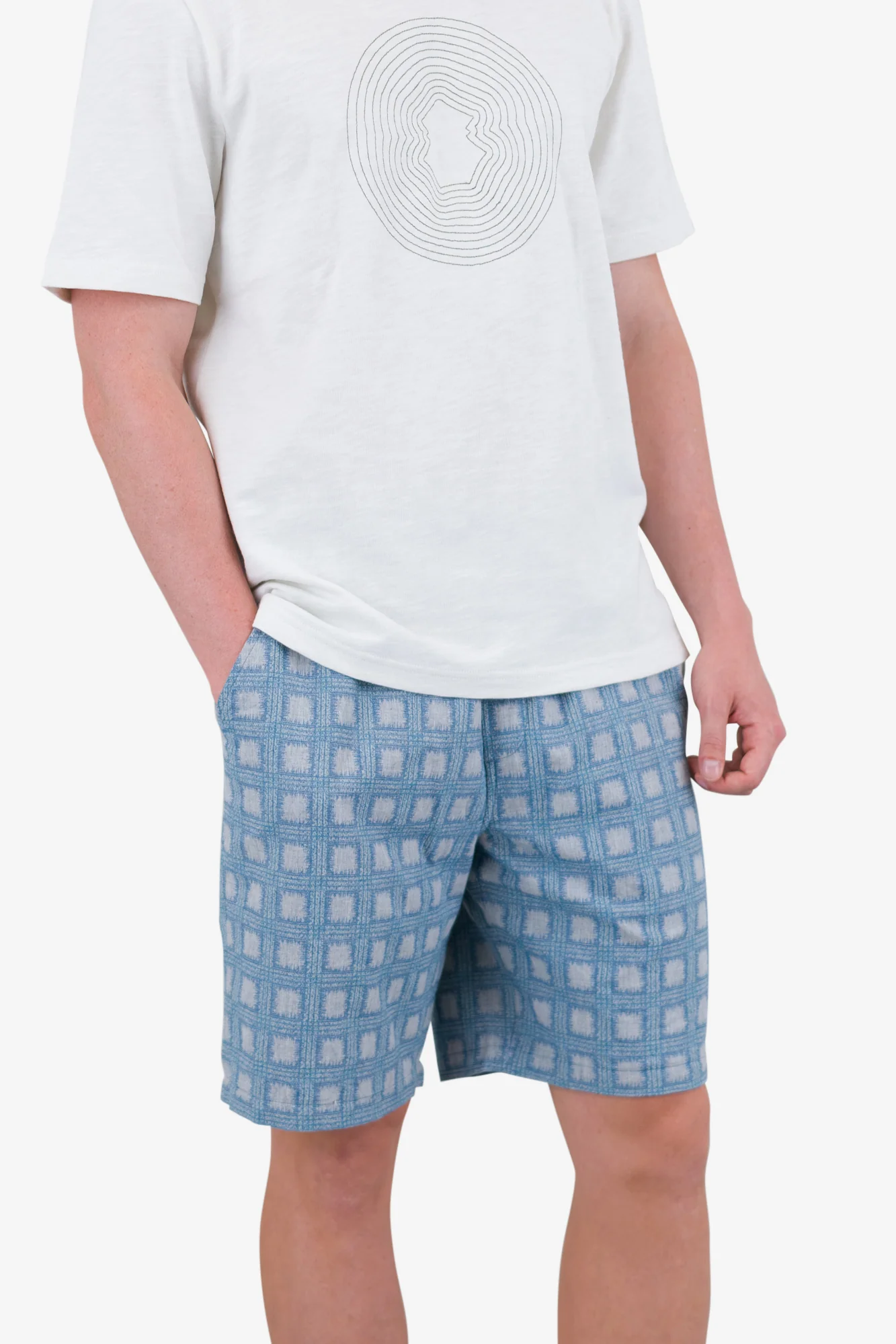 Relaxed Short - Blue Tile Tapestry - Image 6