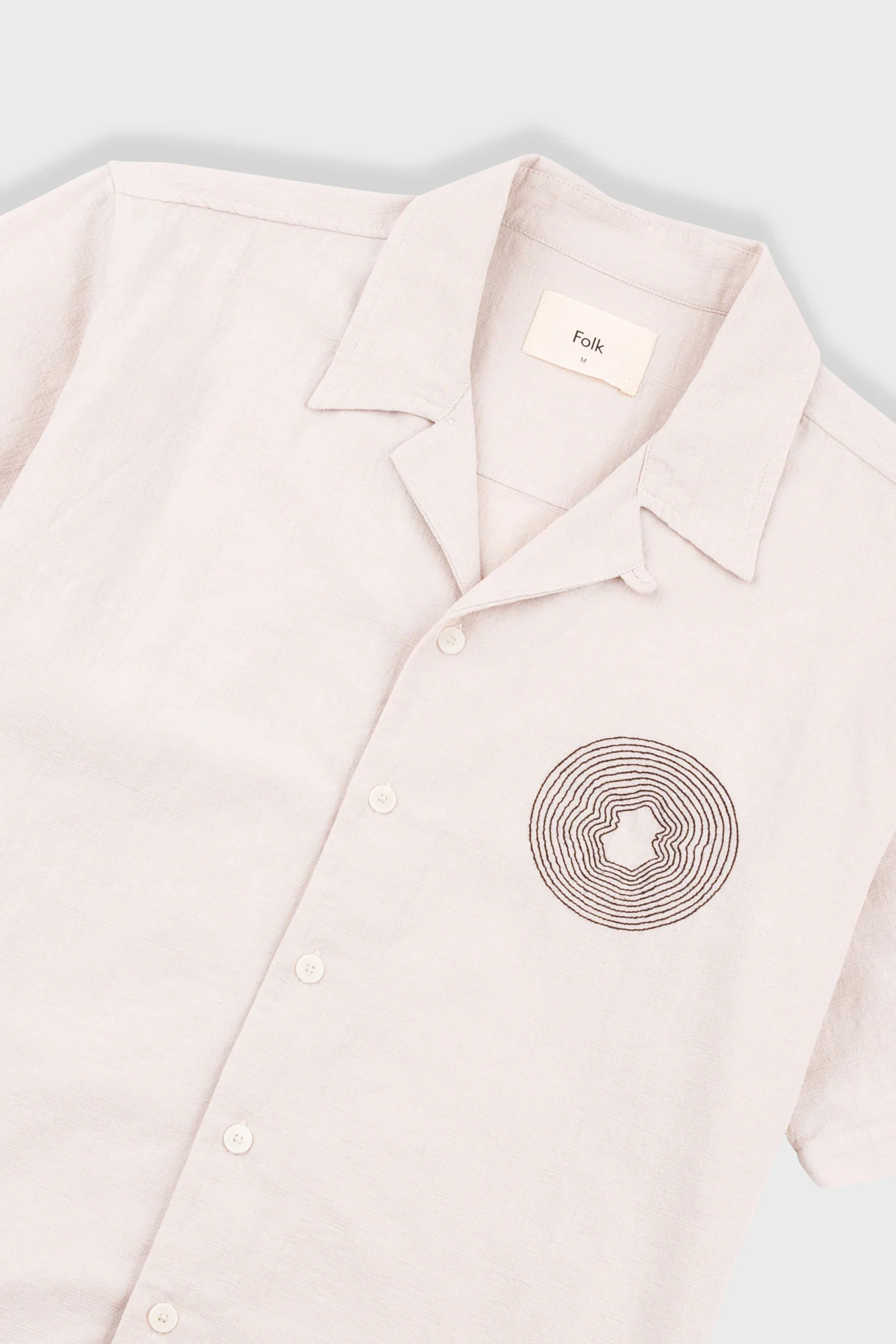 Relaxed Soft Collar Shirt - Light Stone - Image 5