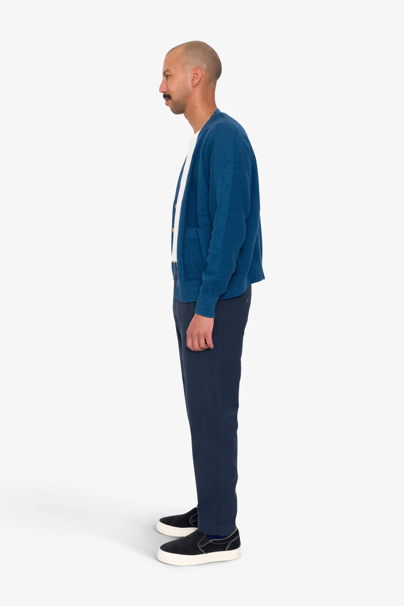 Saddle Cardigan - Navy Mix - Image 4