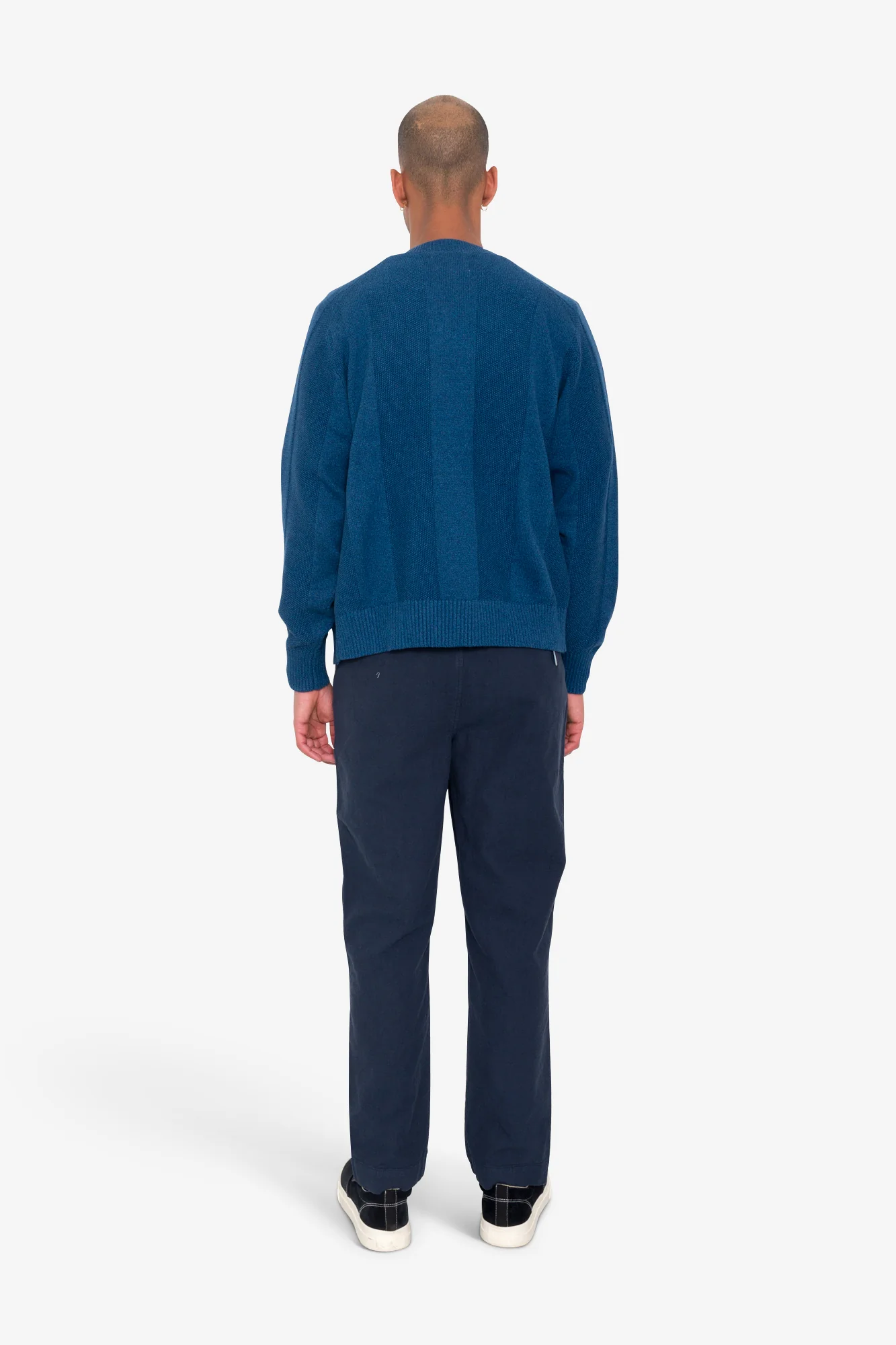 Saddle Cardigan - Navy Mix - Image 8