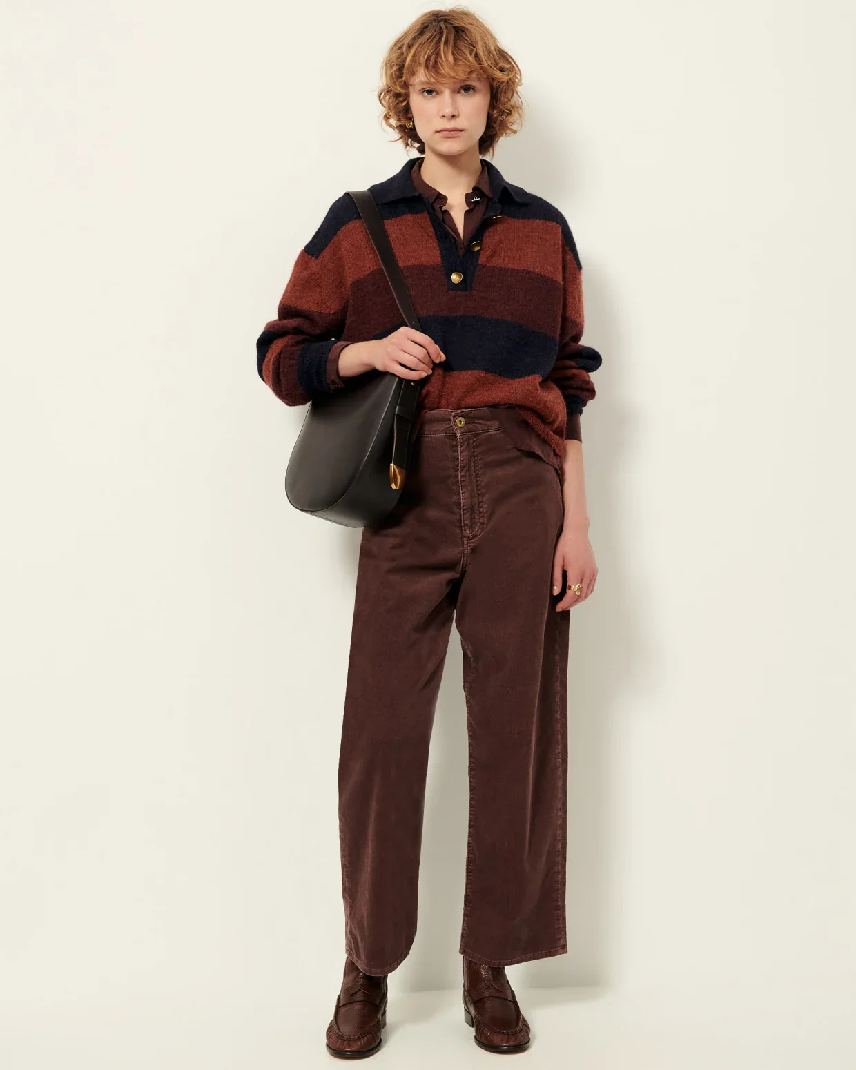 Sessun | Cobby Jumper - Navy Rust - Image 2