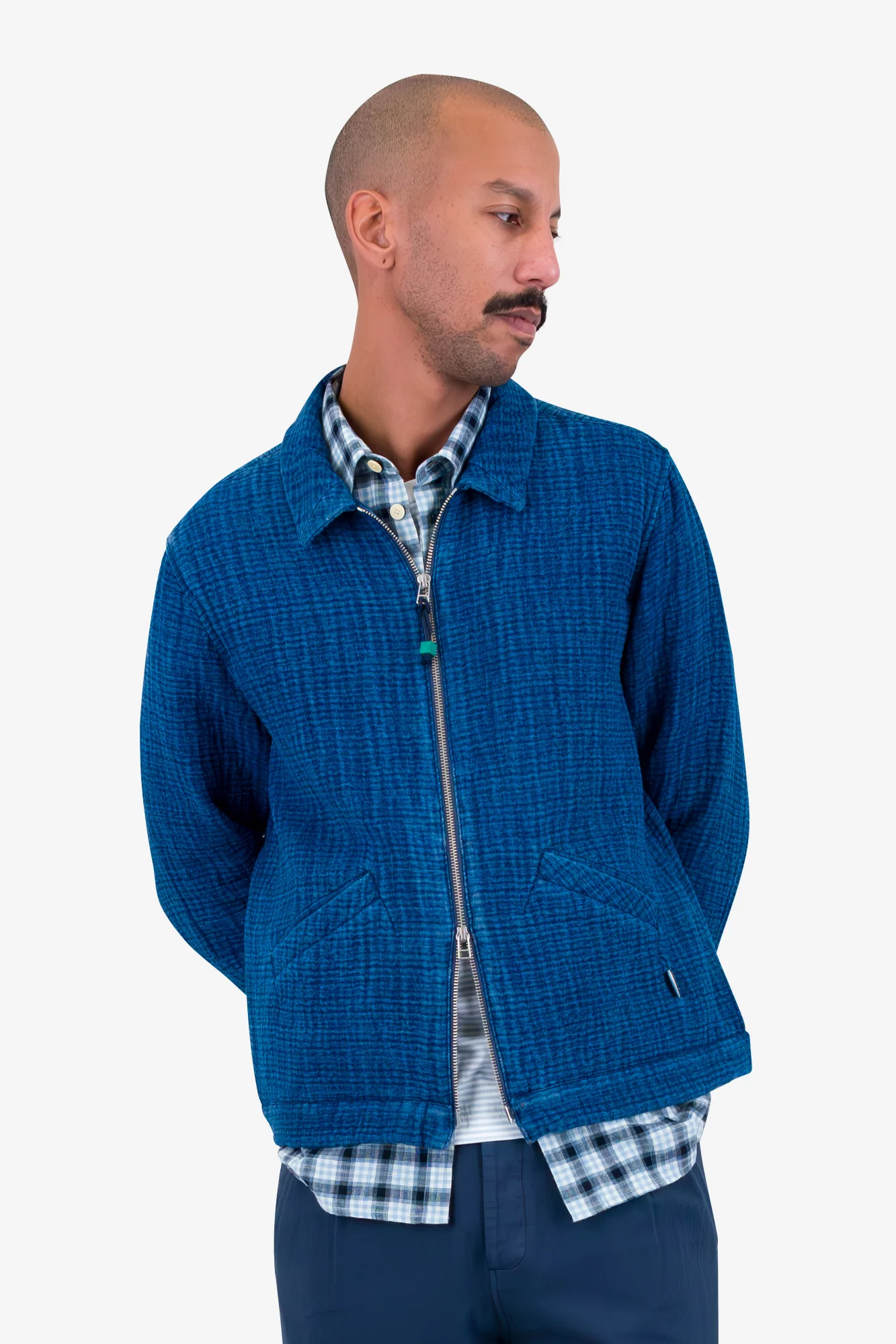 Signal Blouson - Indigo Waffle - Image 8